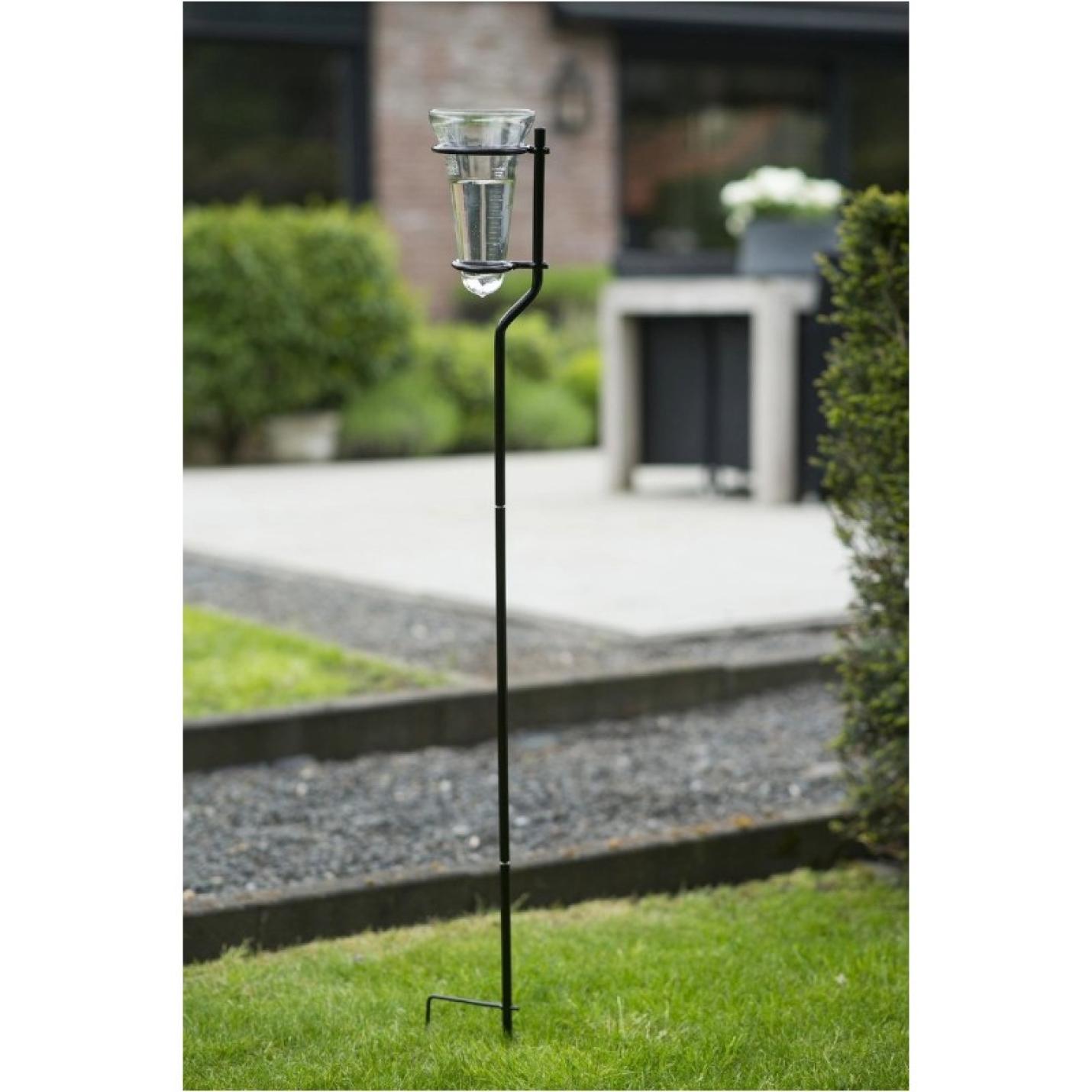 Nature regenmeter incl steel glas 20 x 12 x 130 cm