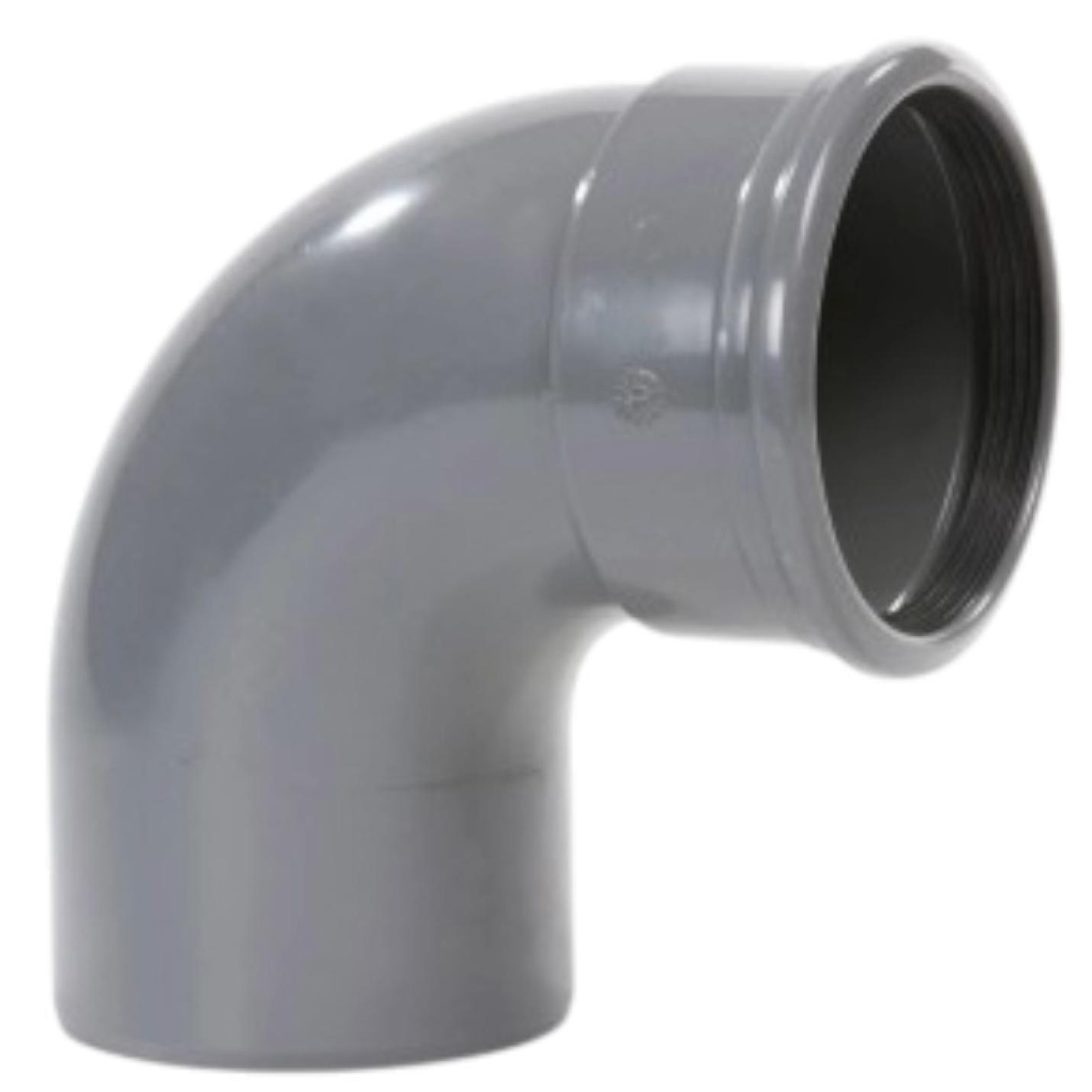 PVC 110mm Bocht 90° Manchet / Spie - 87,5 graden