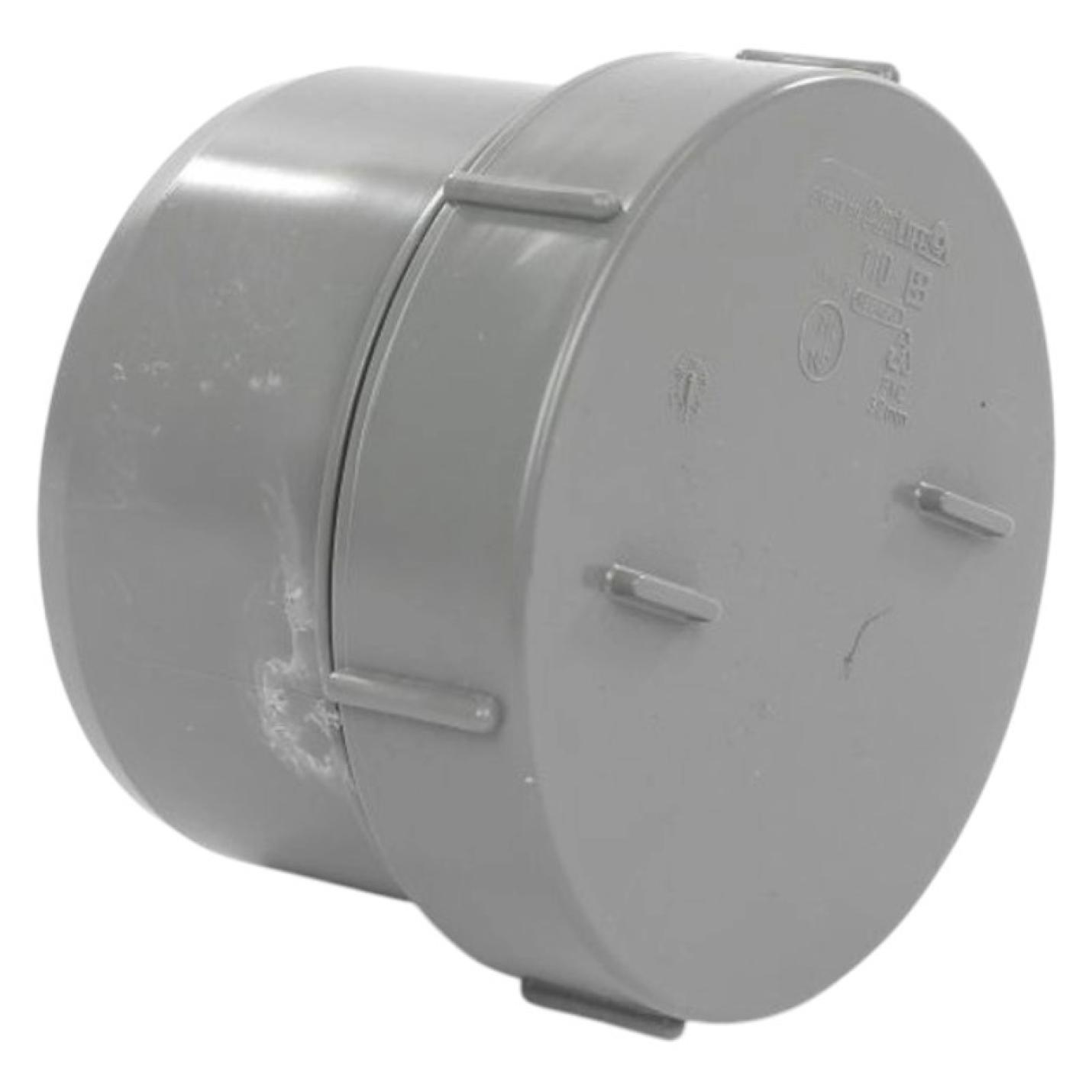 PVC 125 mm Eindkap met Schroefdeksel Lijm
