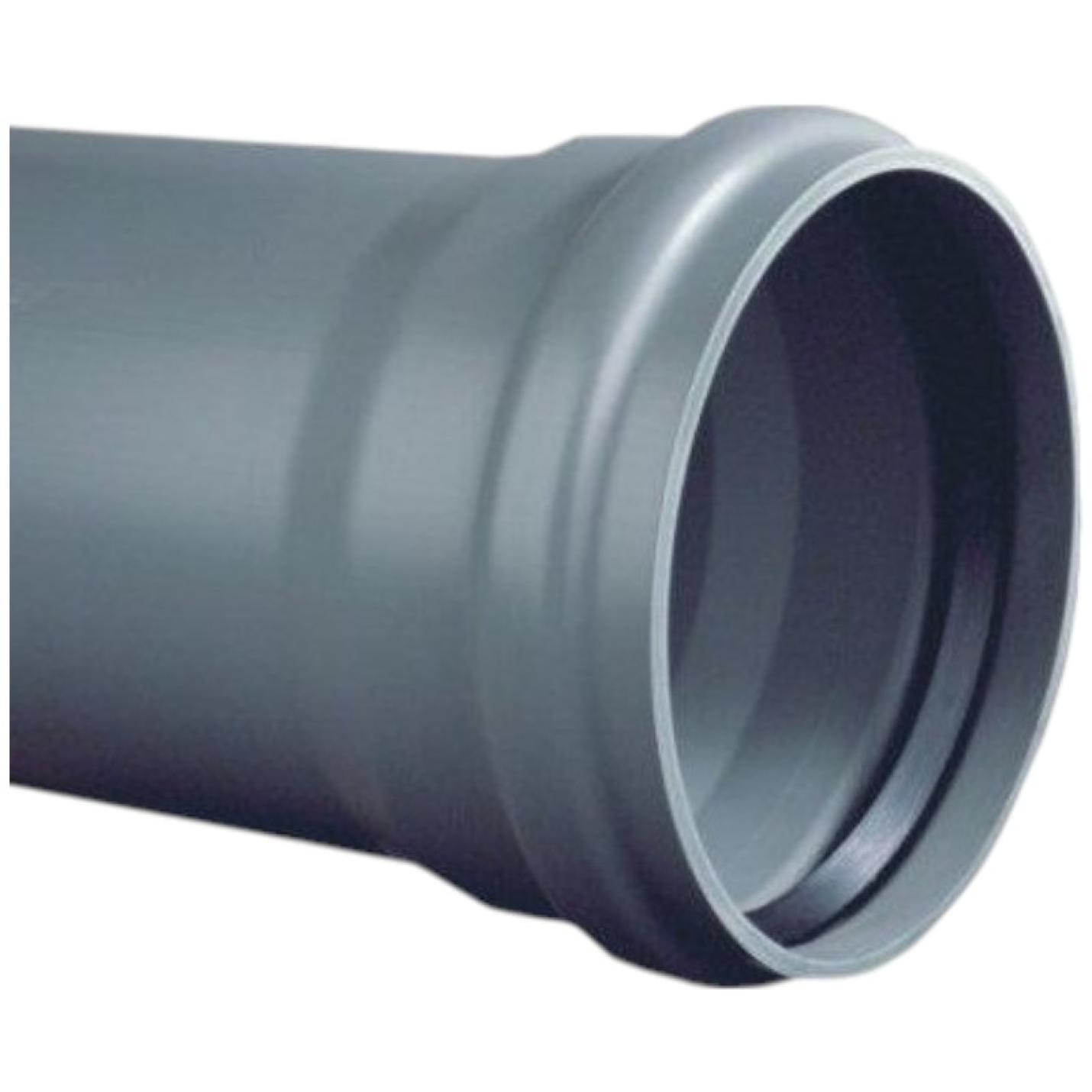 PVC 110 mm afvoerbuis met manchet 3,2mm SN4/8 lengte 5 meter