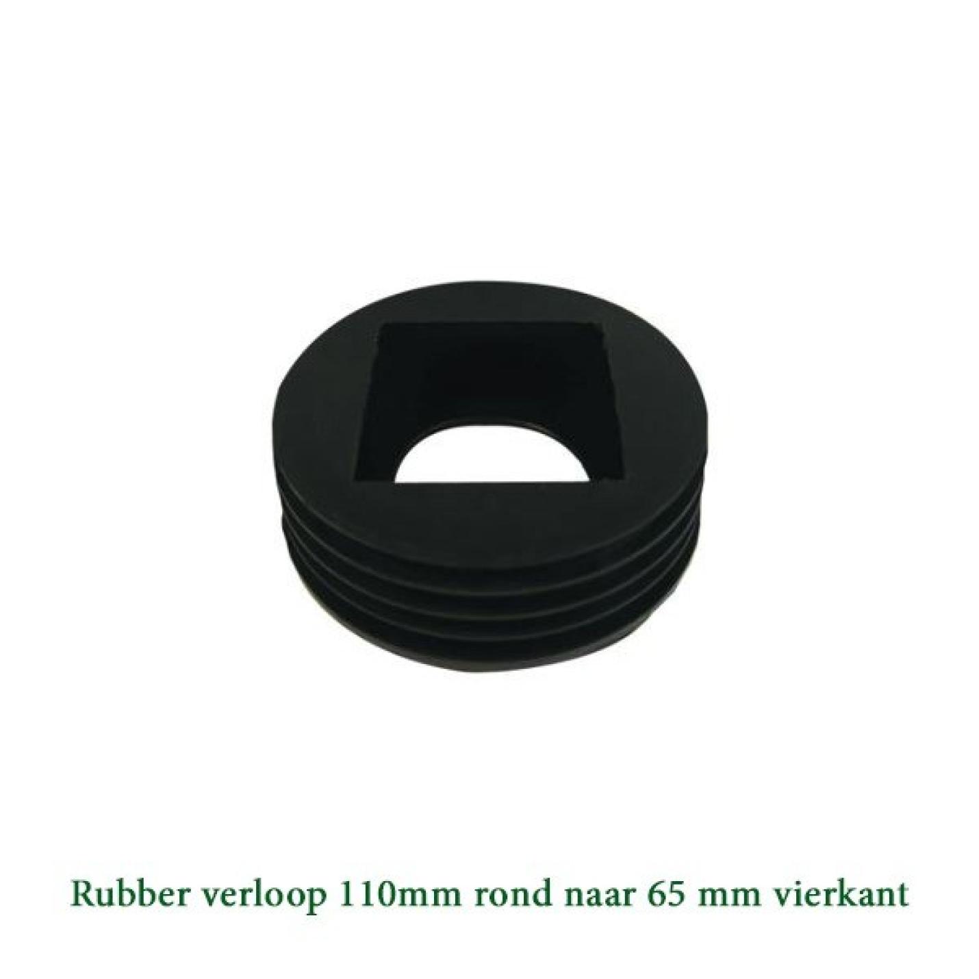 pvc 65mm rubberverloop naar 110mm
