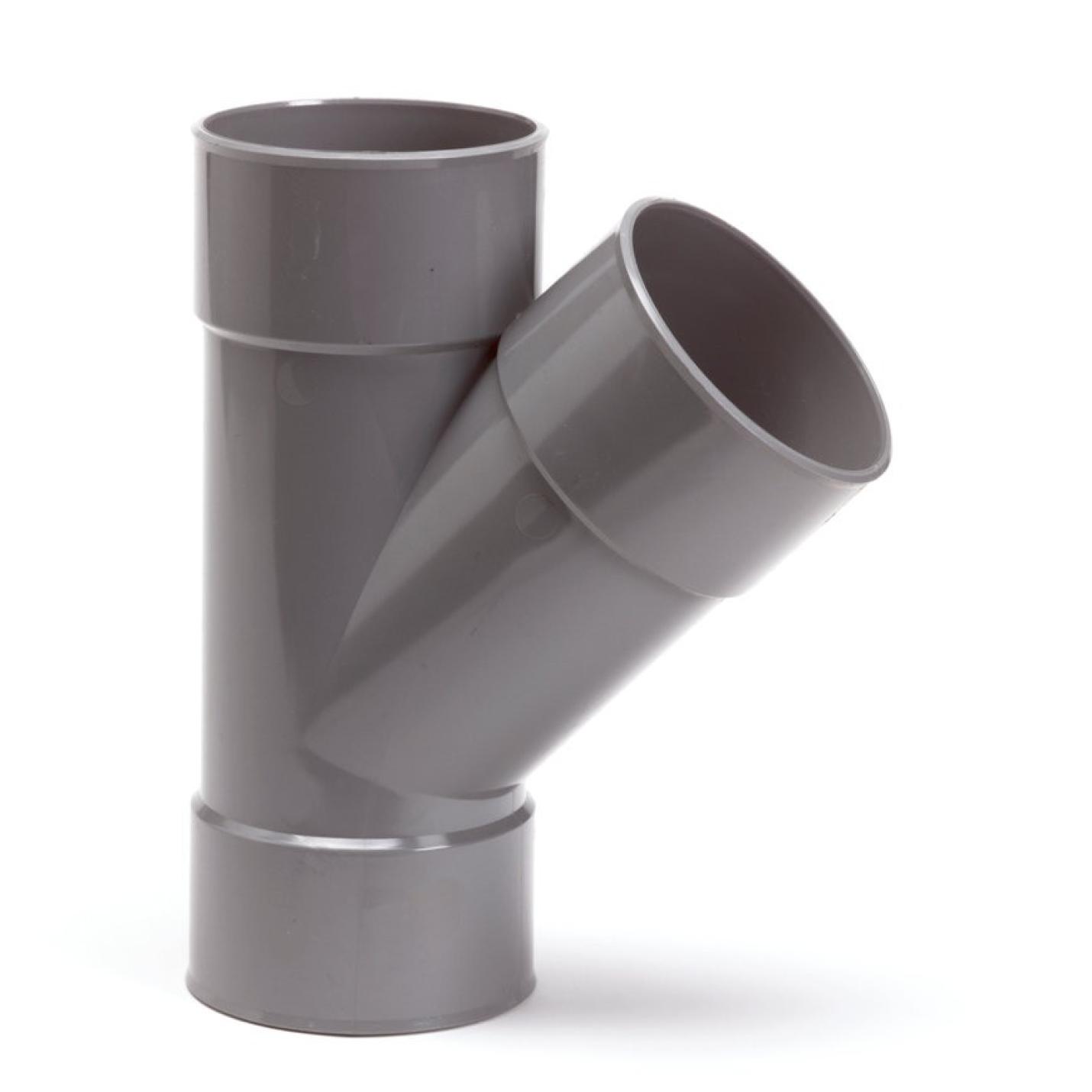 PVC T-stuk 45° 3xLV - 32mm