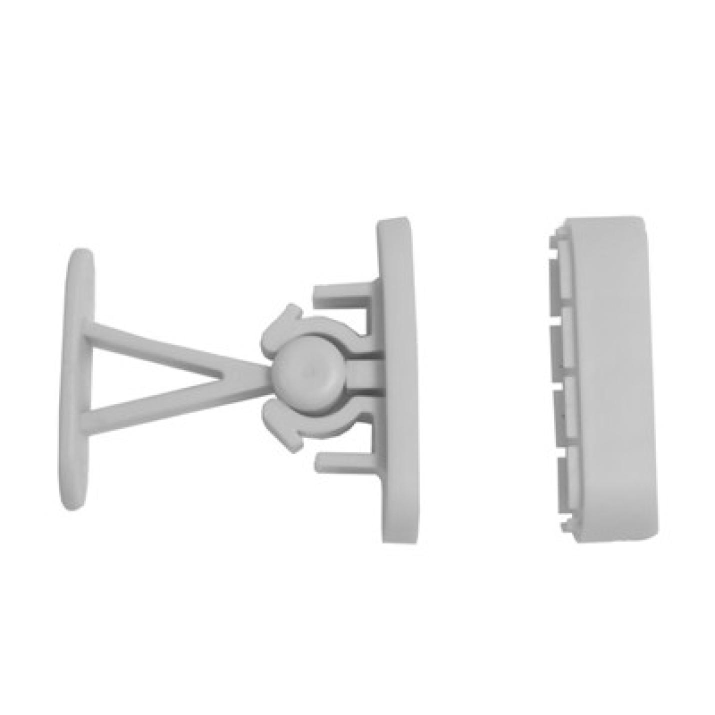 Viva deurvanger 93mm compleet- wit - caravandeur houder 