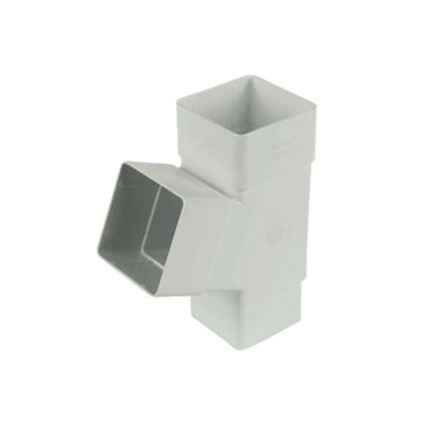 Square line regenpijp Y-stuk 67,5 graden wit