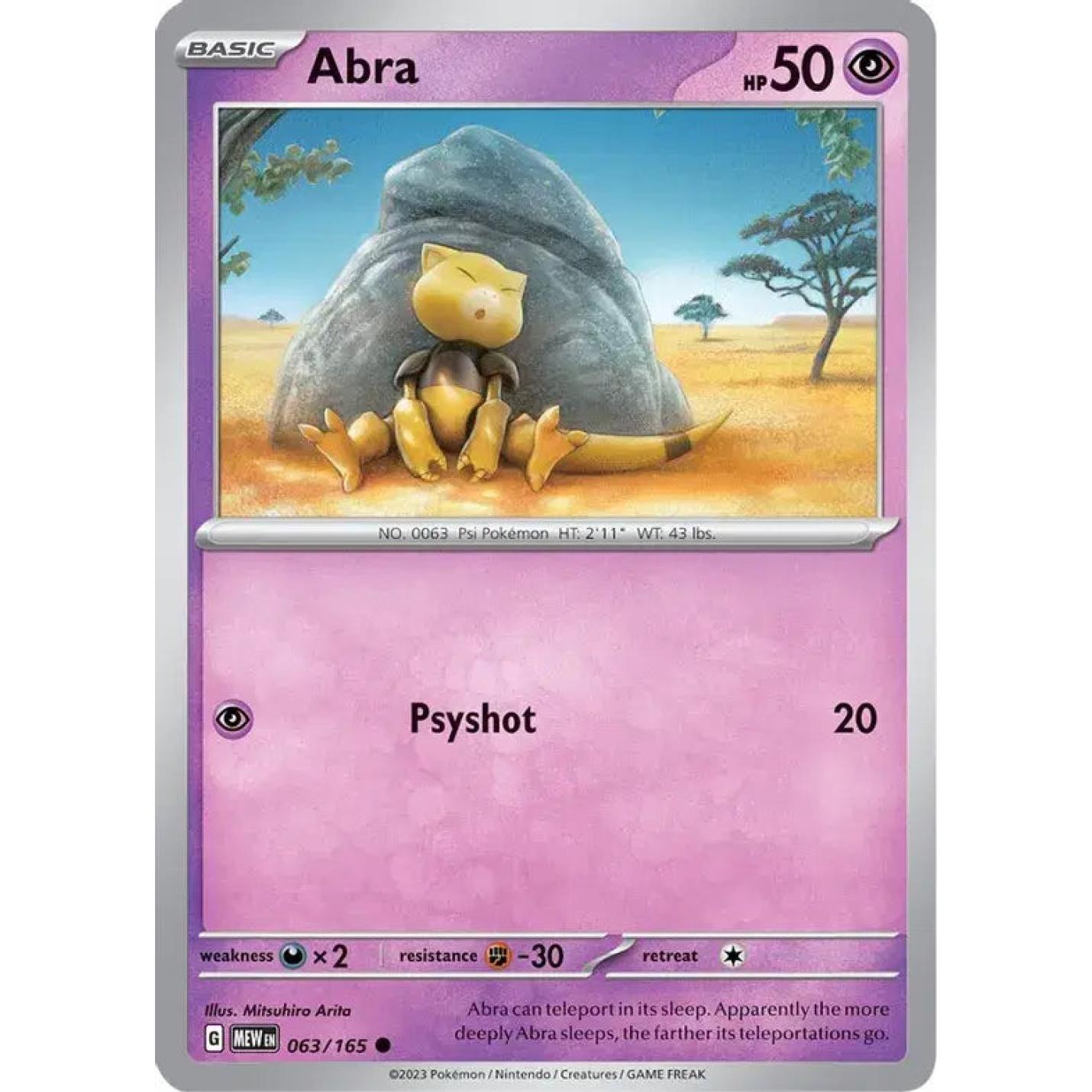 Abra 063/165 - Scarlet & Violet 151 - Reverse Holofoil