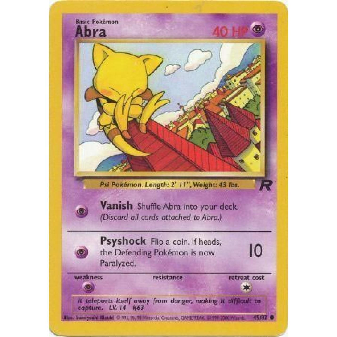 Abra 49/82 - Team Rocket (Unlimited) - Normal