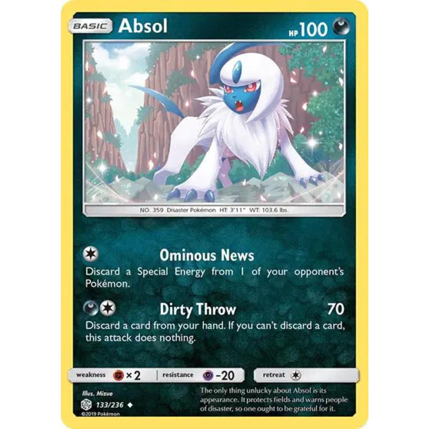 Absol 133/236 - Cosmic Eclipse - Reverse Holofoil
