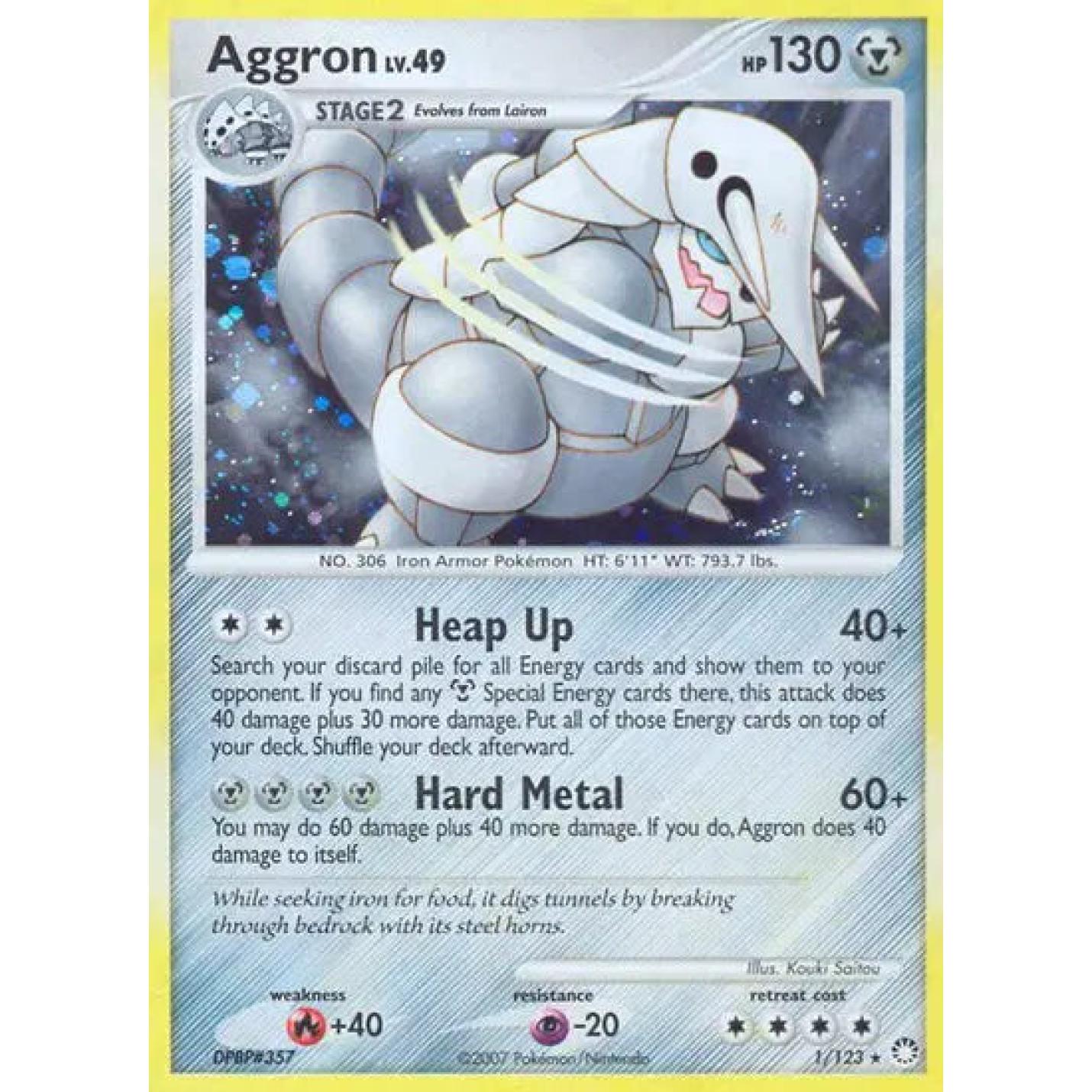 Aggron Lv.49 1/123 - Mysterious Treasures - Holofoil