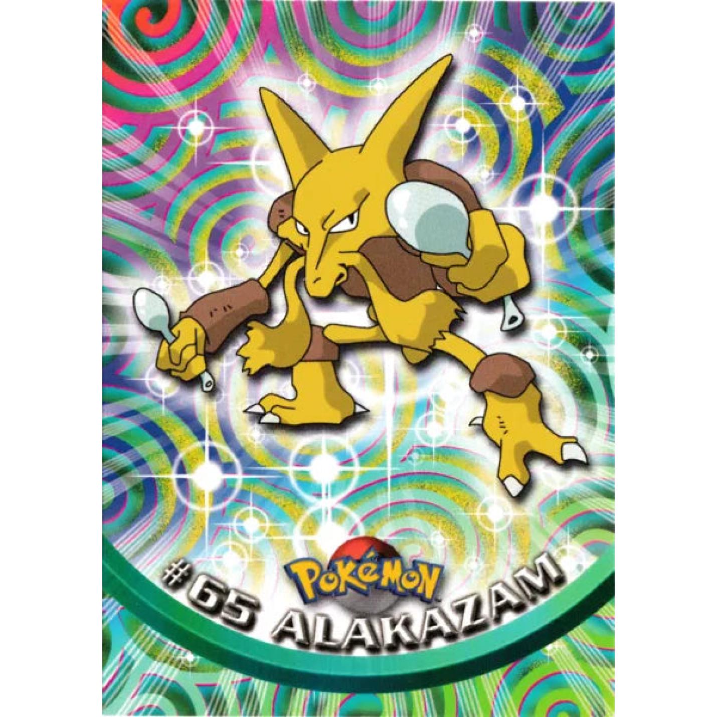 Alakazam 65 - Topps Series 1 - Base Chrome