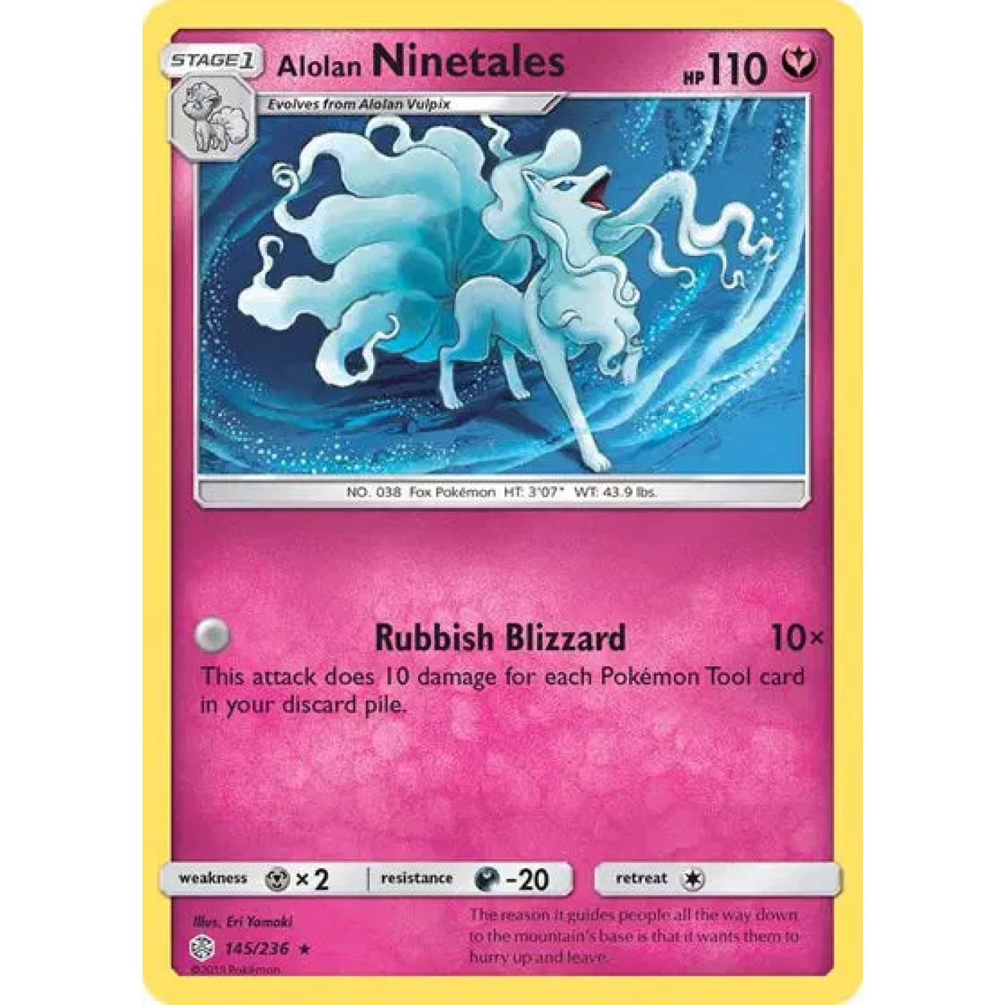 Alolan Ninetales 145/236 - Cosmic Eclipse - Reverse Holofoil
