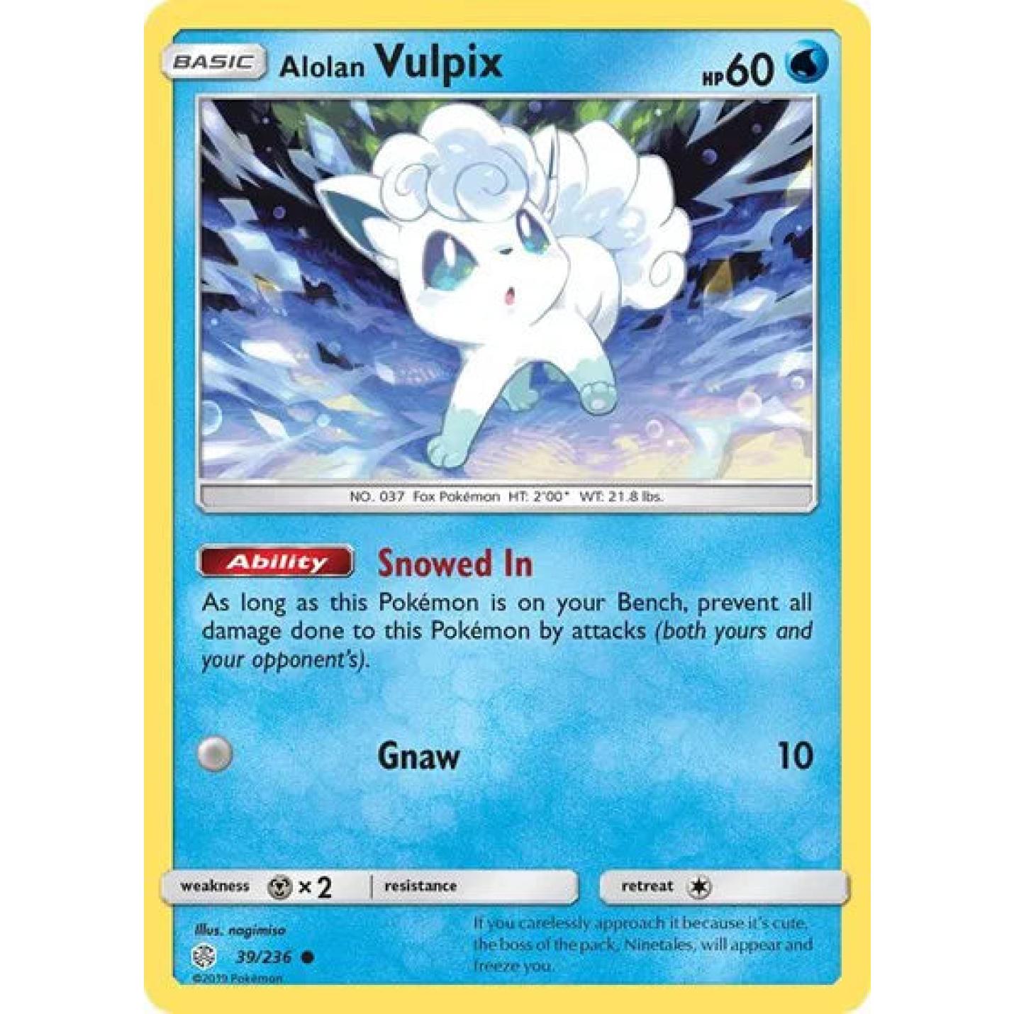 Alolan Vulpix 39/236 - Cosmic Eclipse - Normal