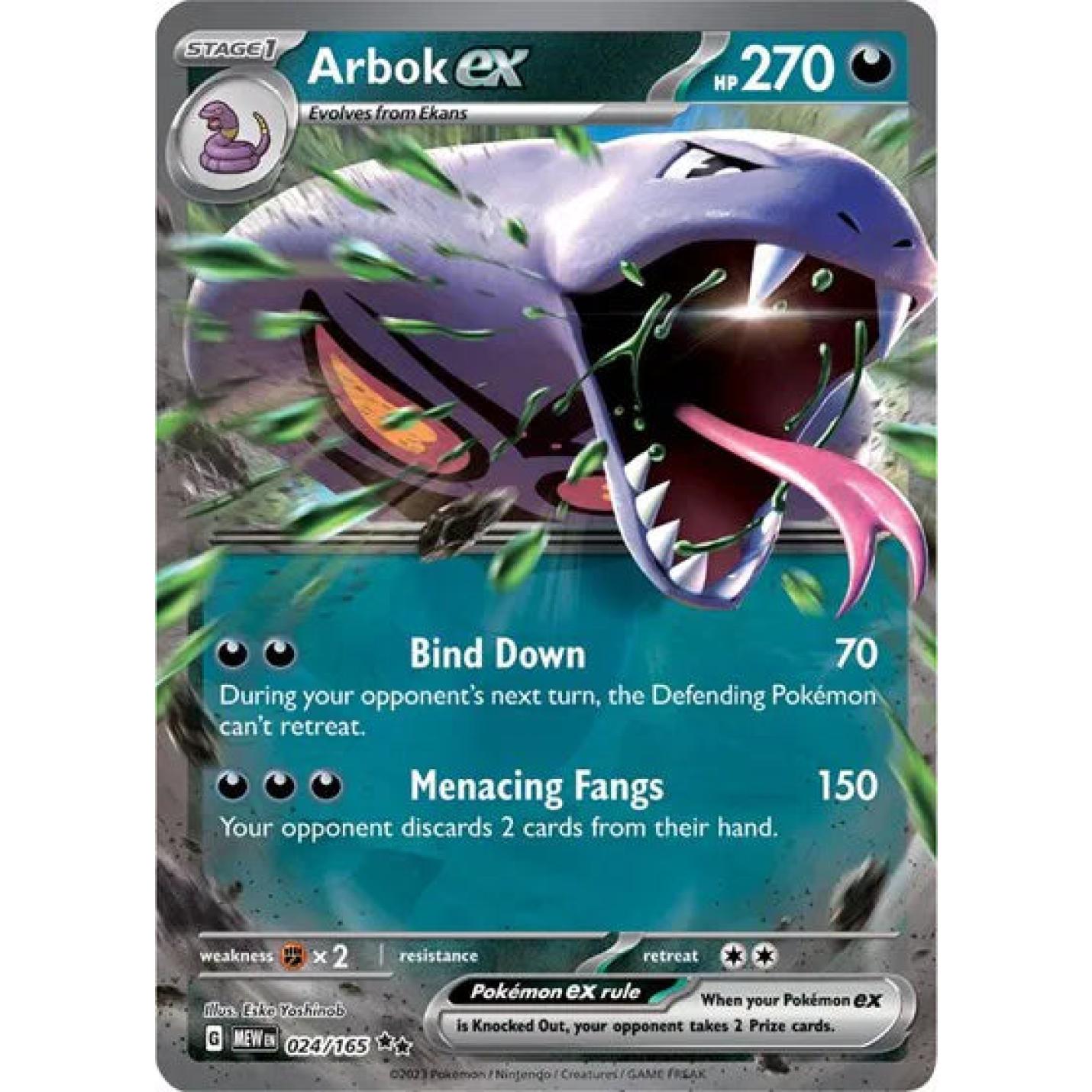 Arbok ex 024/165 - Scarlet & Violet 151 - Holofoil