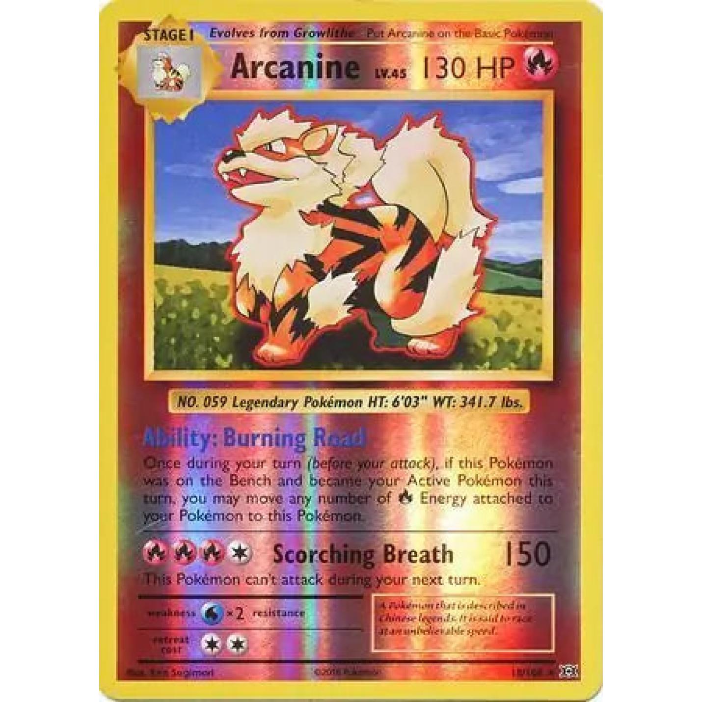 Arcanine 18/108 - Evolutions - Reverse Holofoil