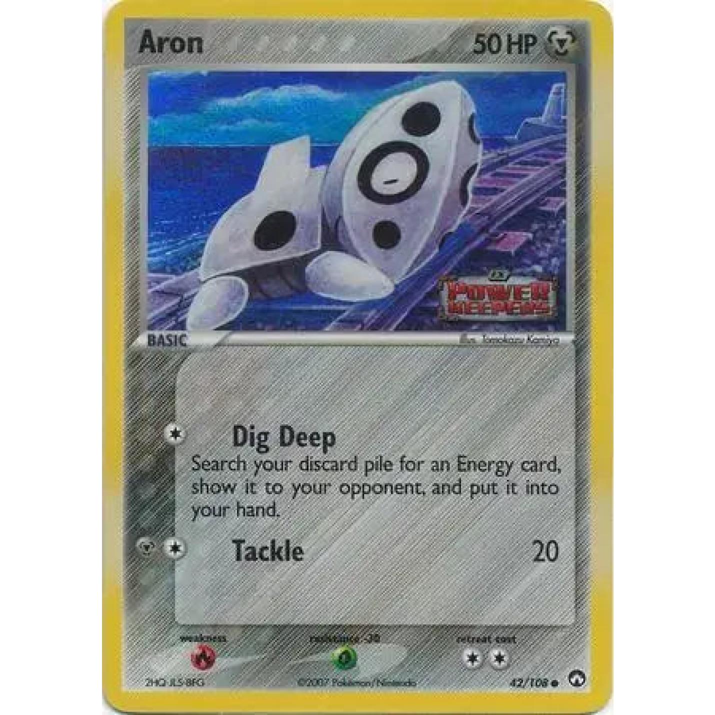 Aron 42/108 - EX Power Keepers - Reverse Holofoil