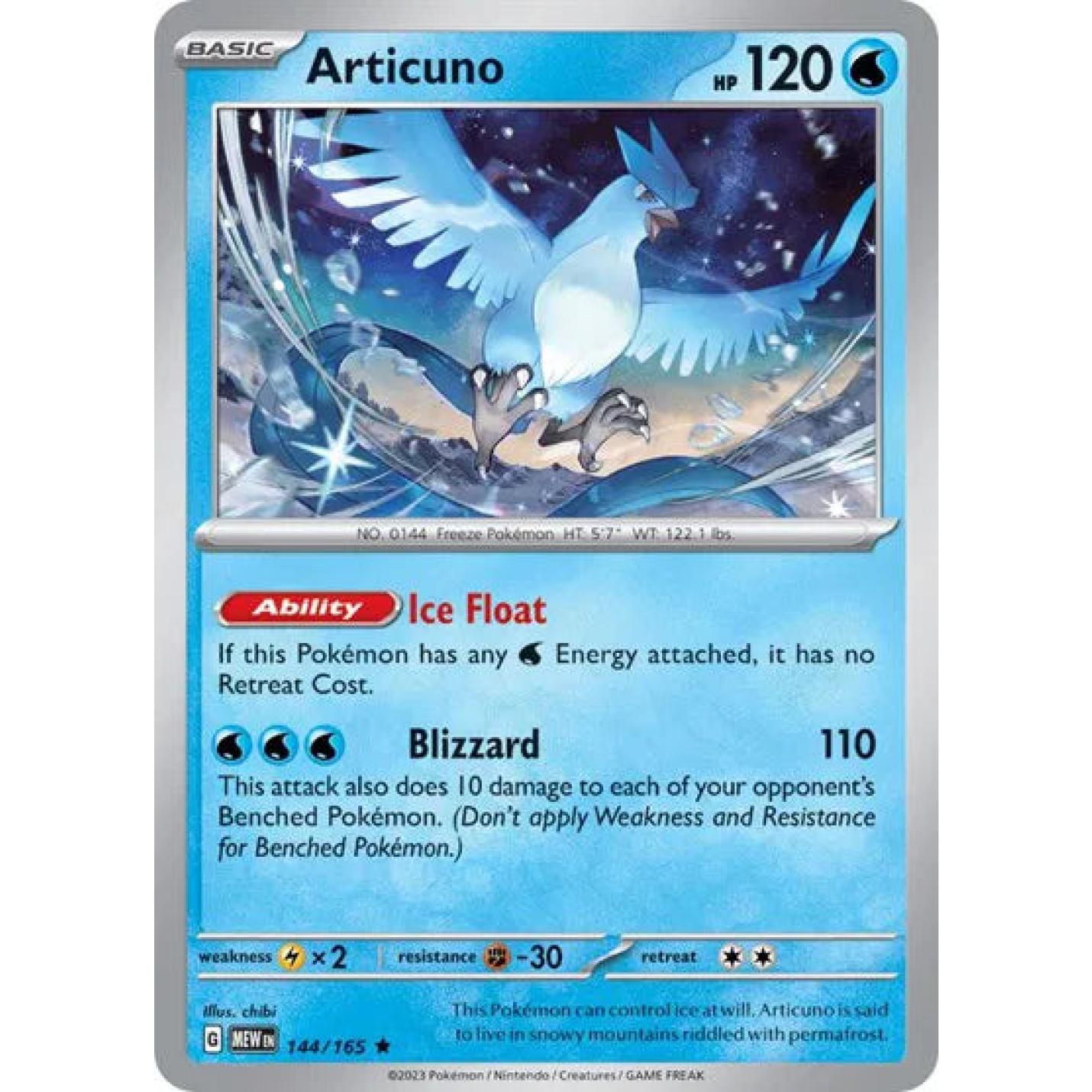 Articuno 144/165 - Scarlet & Violet 151 - Reverse Holofoil