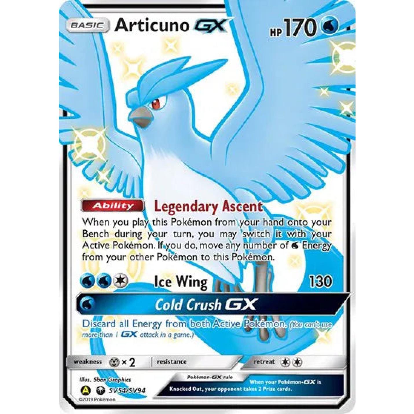 Articuno GX SV54/SV94  - Hidden Fates: Shiny Vault - Holofoil
