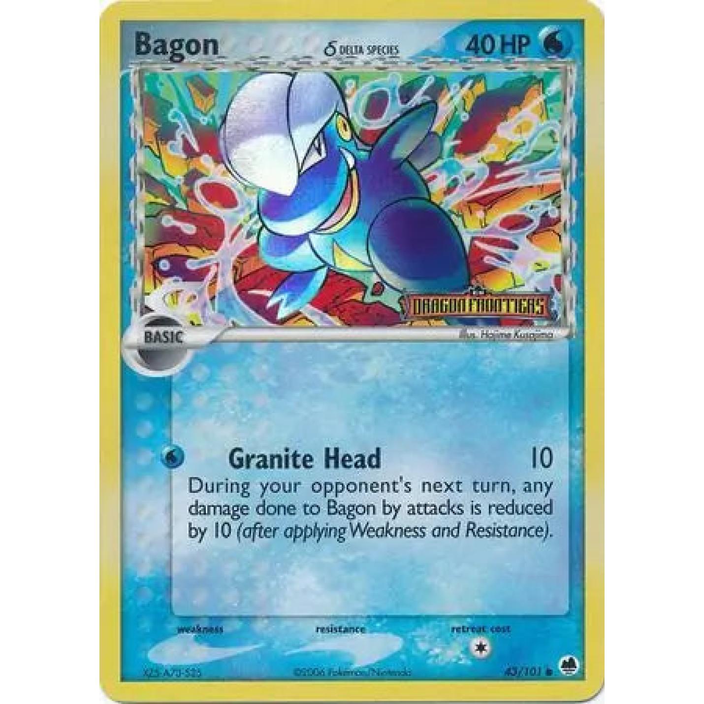 Bagon 43/101 - EX Dragon Frontiers - Reverse Holofoil