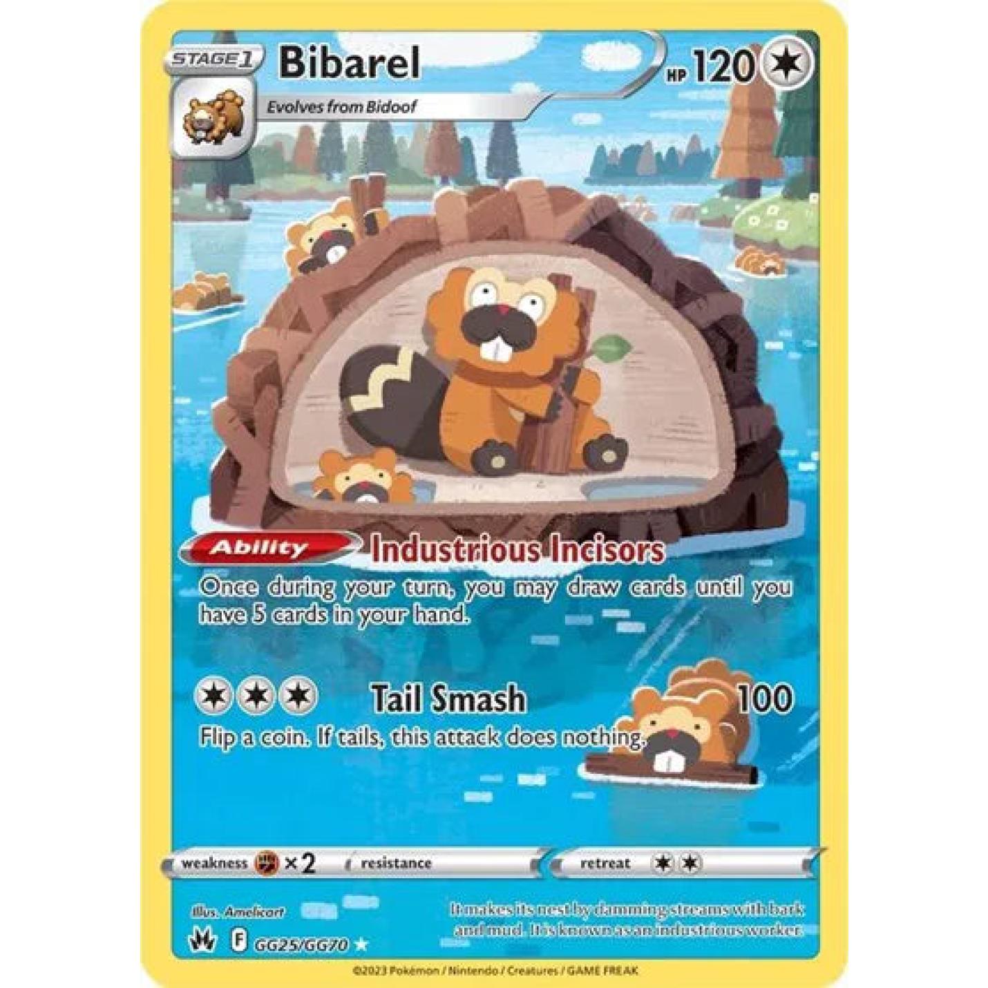 Bibarel GG25/GG70 - Crown Zenith: Galarian Gallery - Holofoil