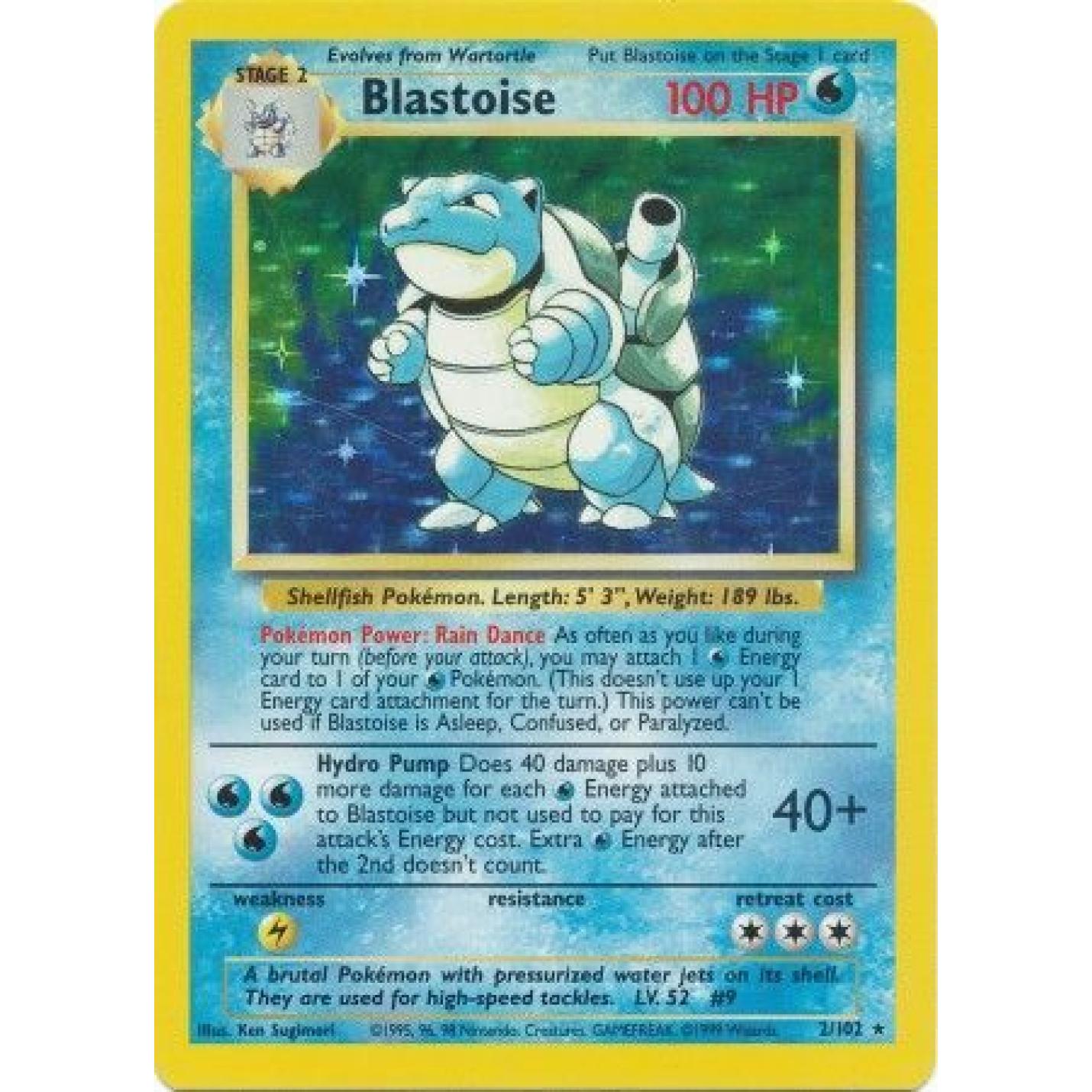 Blastoise 2/102 - Base Set (Unlimited) - Holofoil