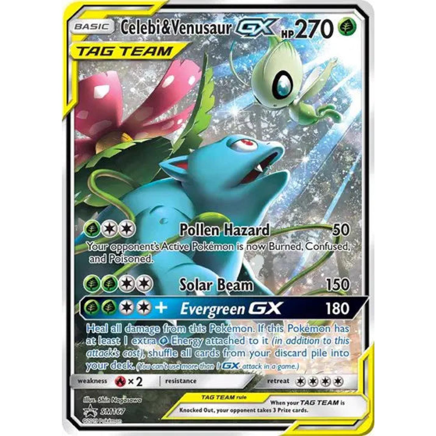 Celebi & Venusaur GX SM167 - Team Up - Holofoil
