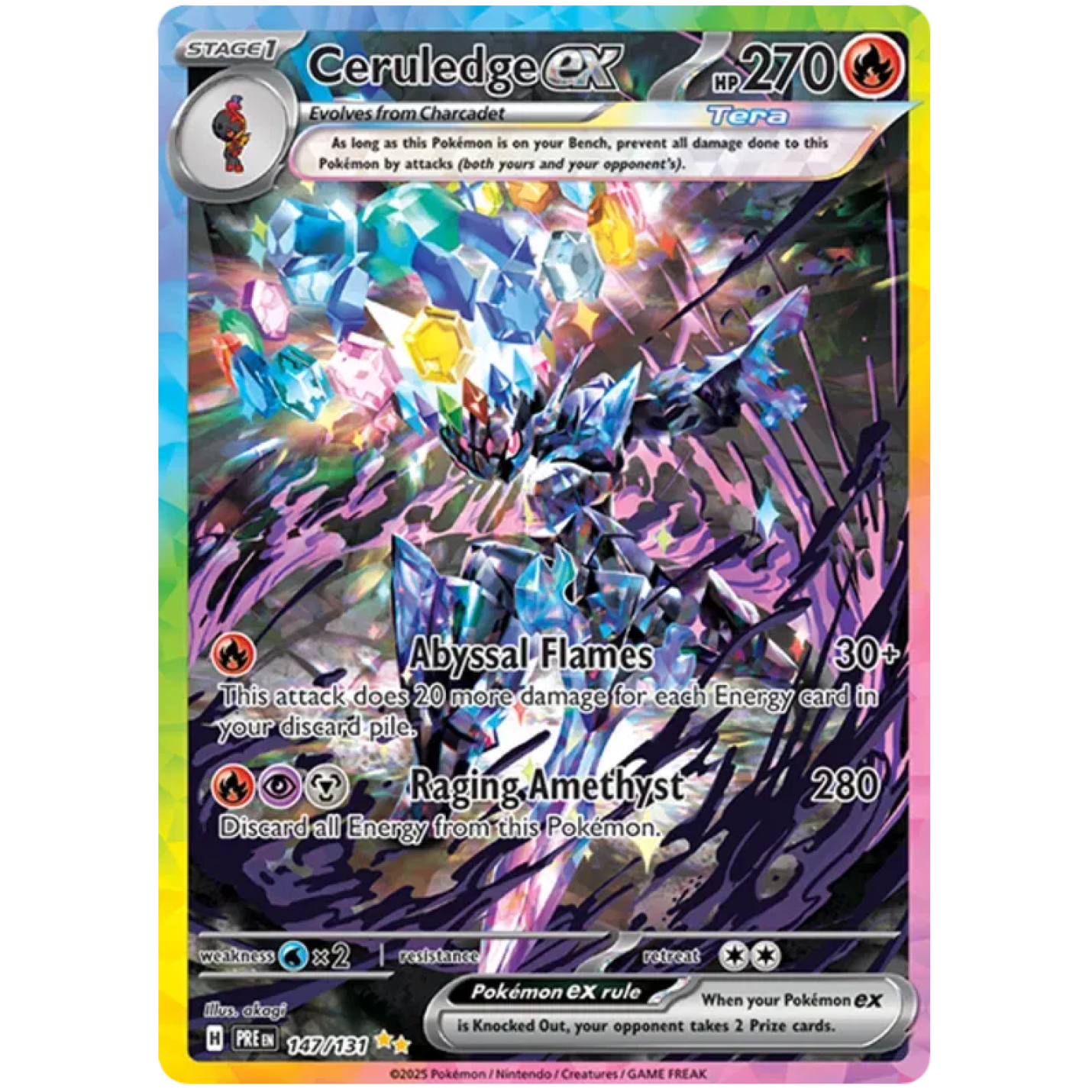 Ceruledge ex 147/131 - Prismatic Evolutions - Holofoil