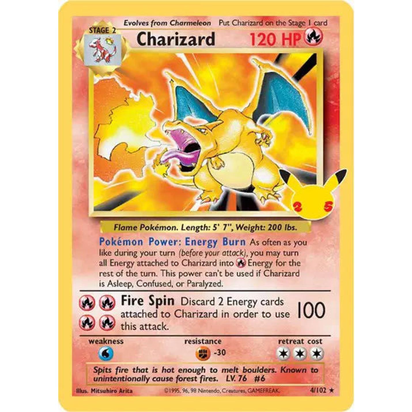 Charizard 4/102 - Celebrations: Classic Collection - Holofoil