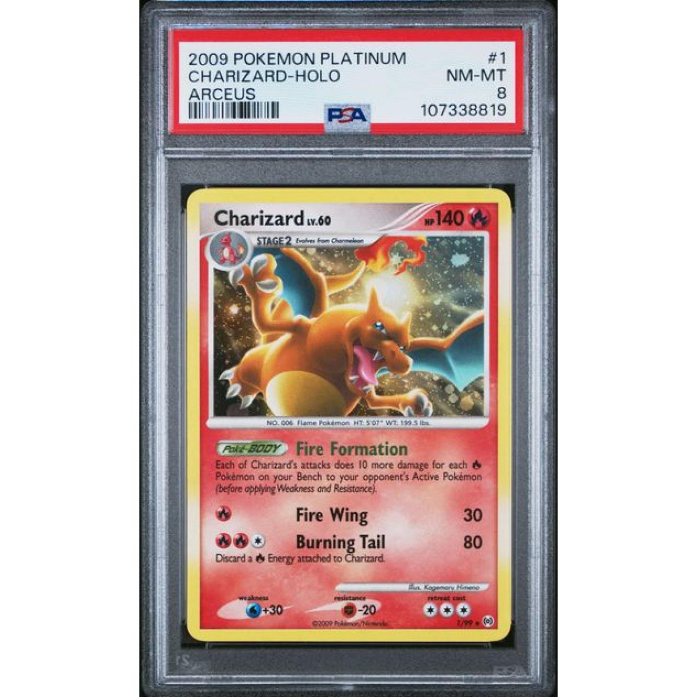 Charizard Lv.60 (PSA 8) 1/99 - Platinum Arceus - Holofoil