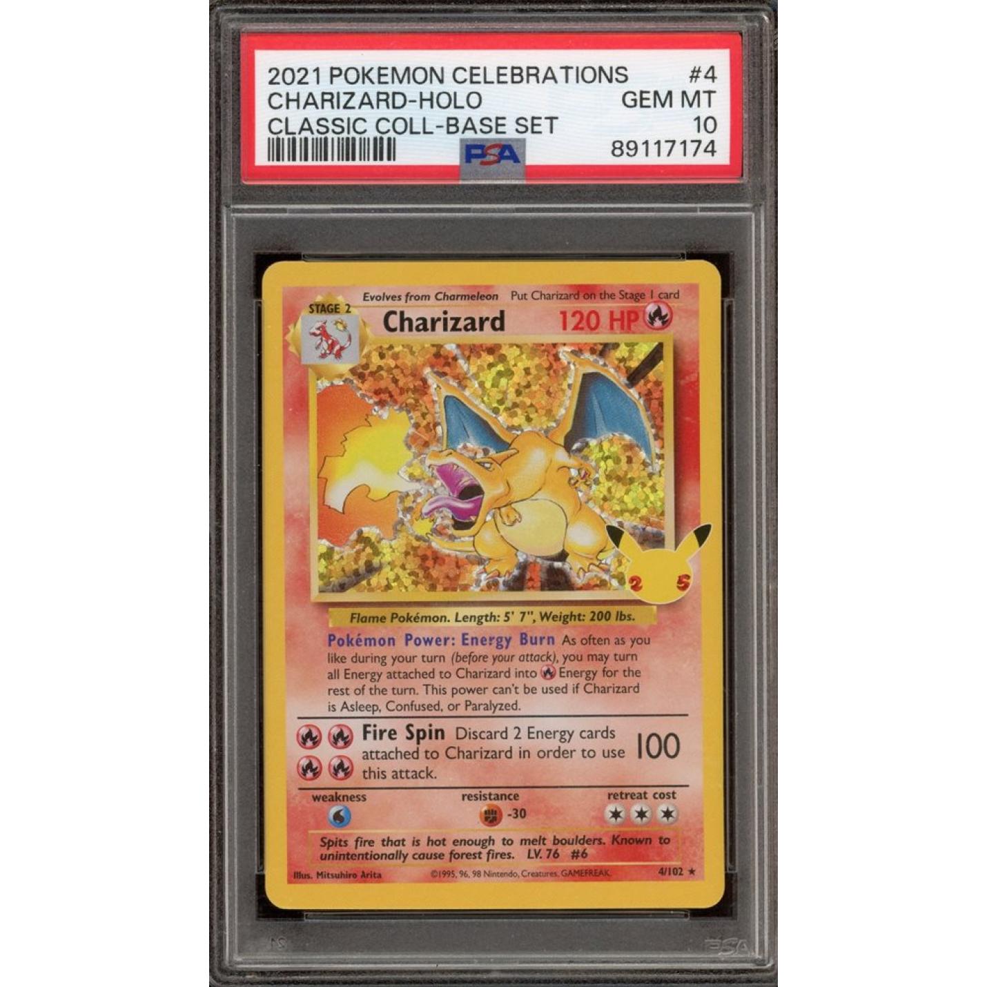 Charizard (PSA 10) 4/102 - Celebrations: Classic Collection - Holofoil