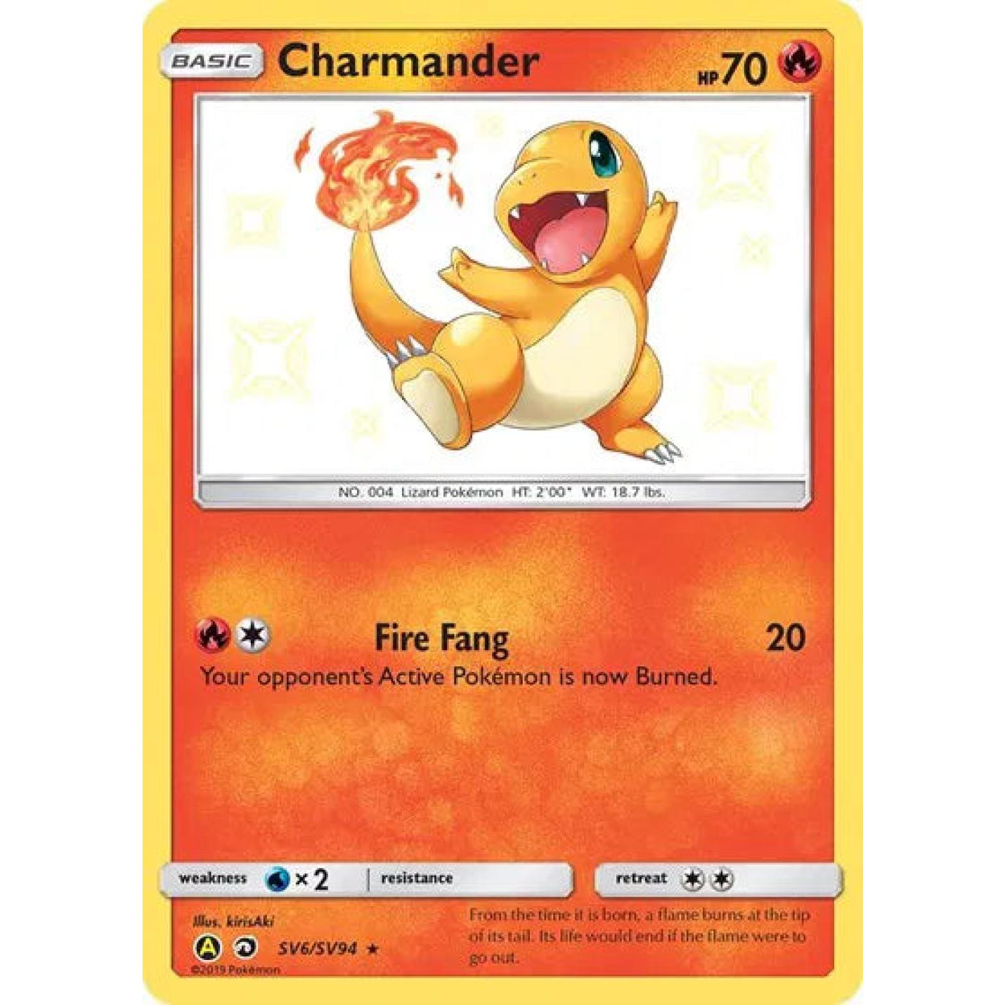 Charmander SV6/SV94  - Hidden Fates: Shiny Vault - Holofoil