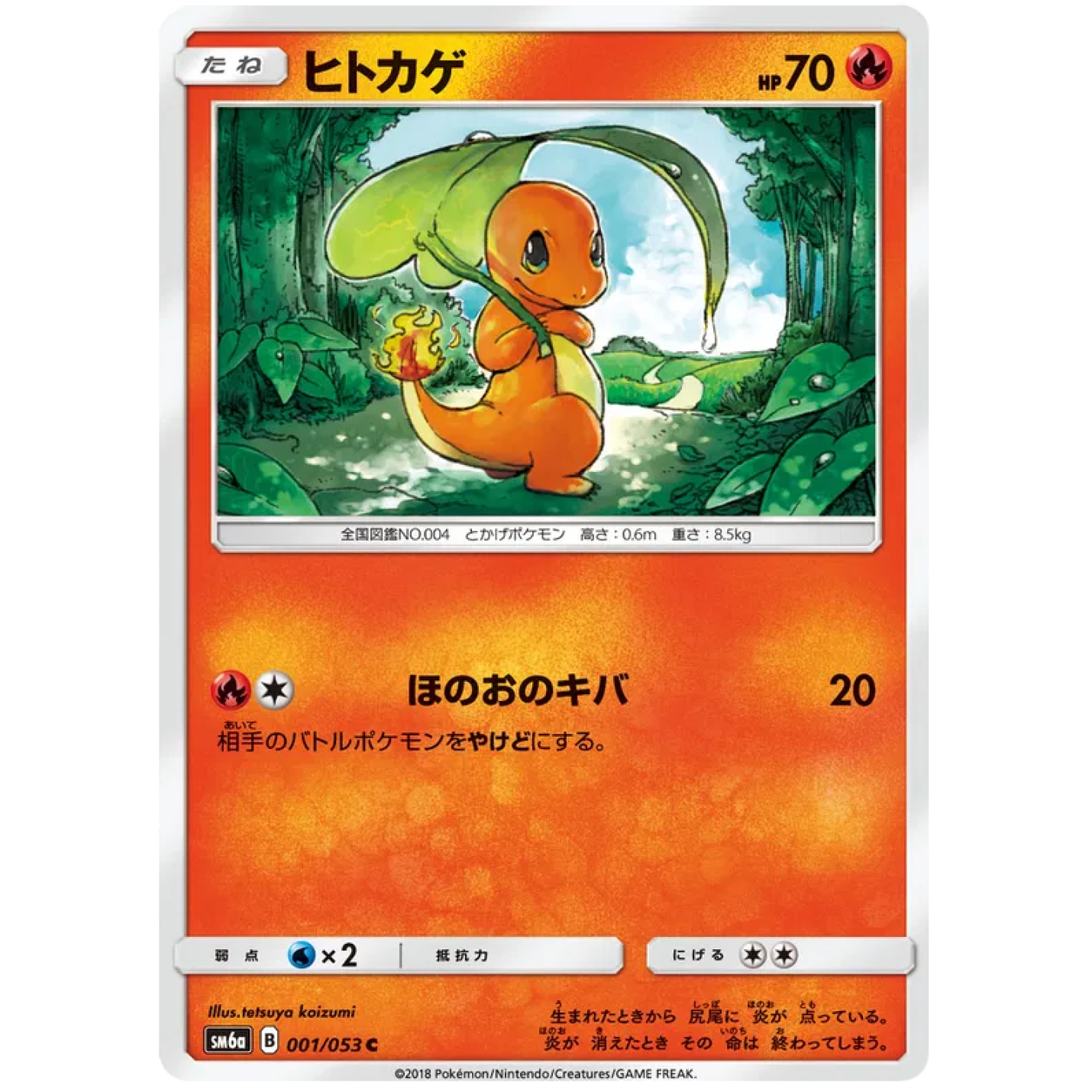 Charmander (JP) 001/053 - Dragon Storm - Holofoil