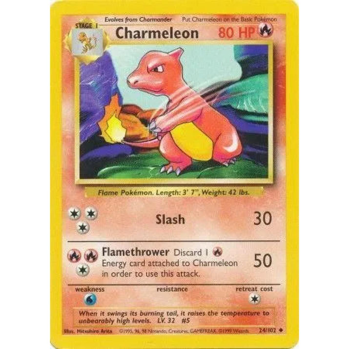 Charmeleon 24/102 - Base Set (Unlimited) - Normal