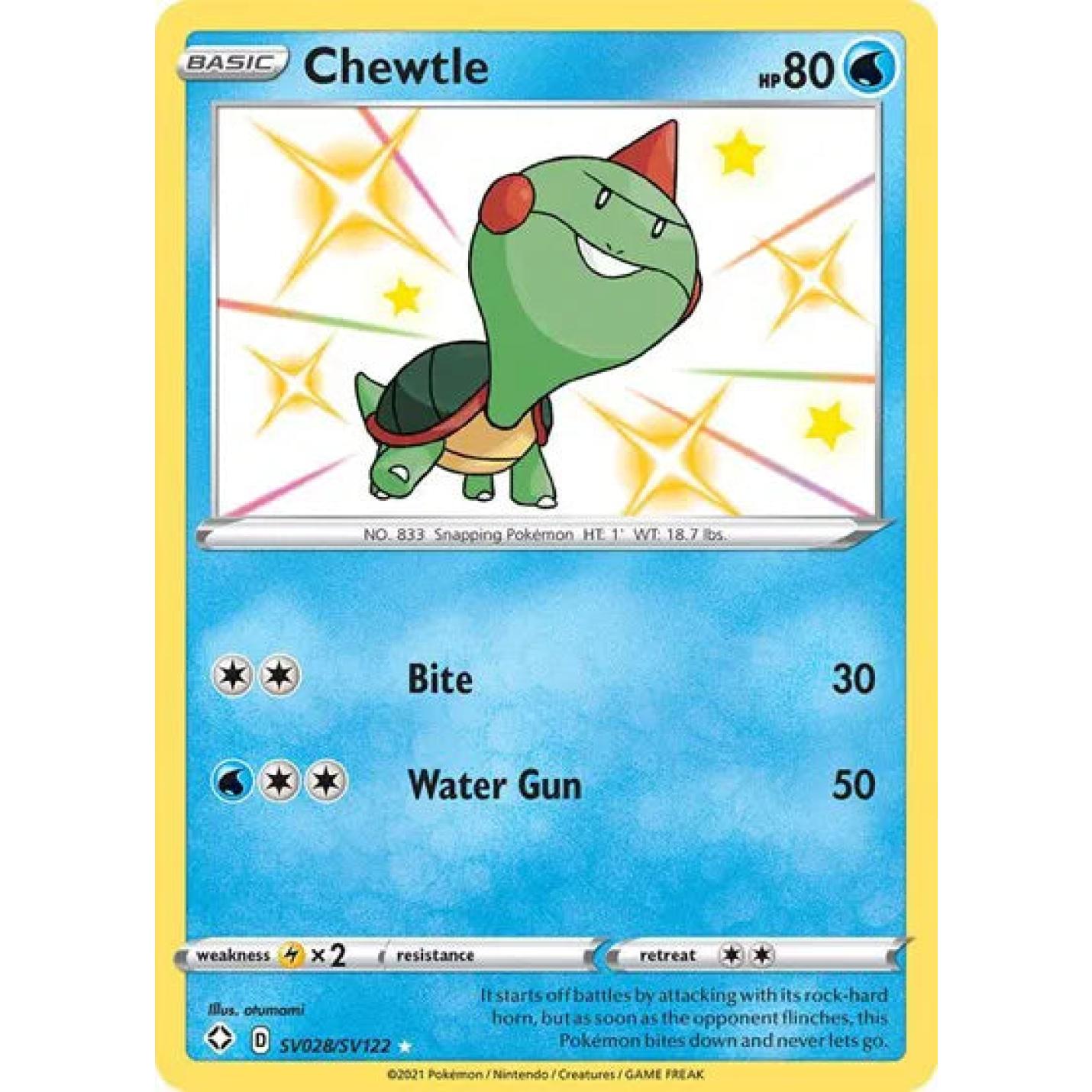 Chewtle SV028/SV122 - Shining Fates: Shiny Vault - Holofoil