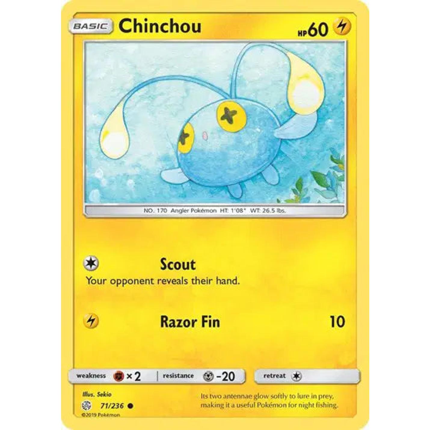 Chinchou 71/236 - Cosmic Eclipse - Reverse Holofoil