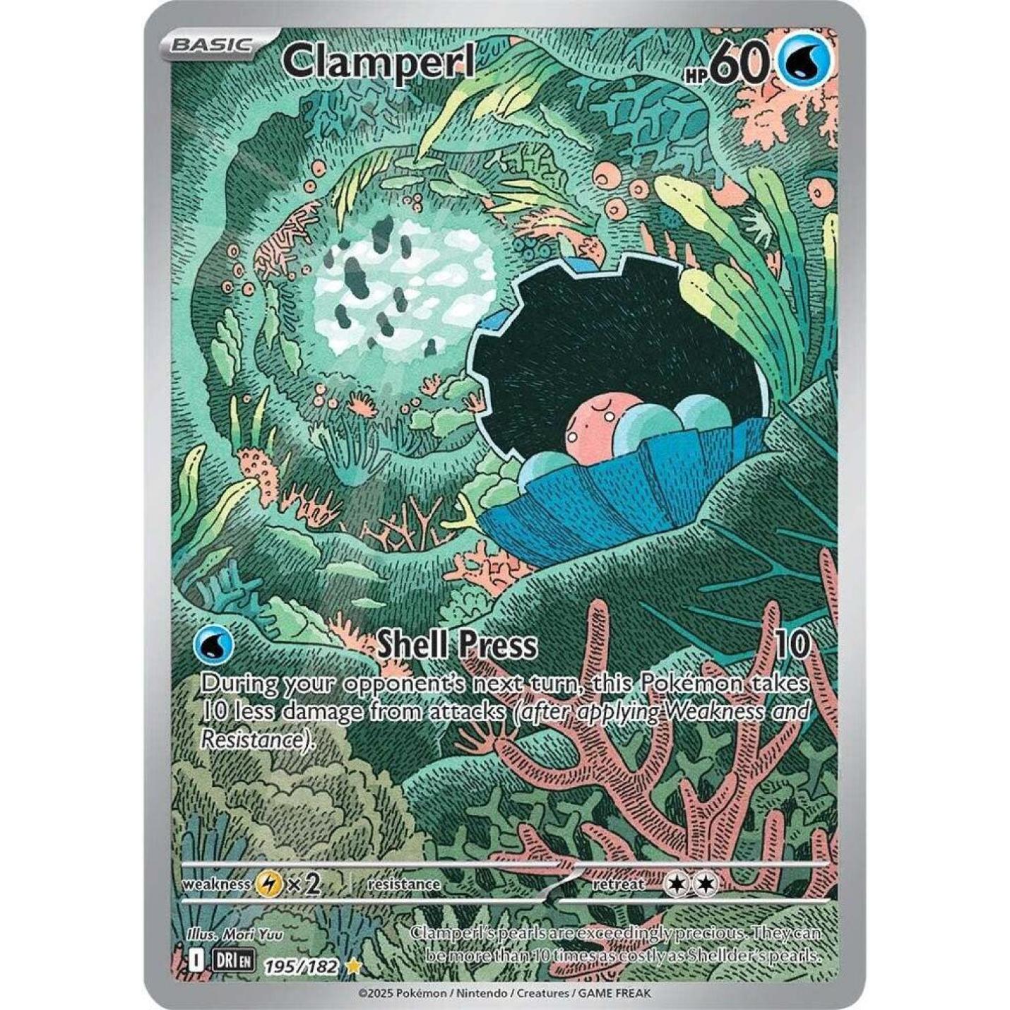 Clamperl 195/182 - Destined Rivals - Holofoil