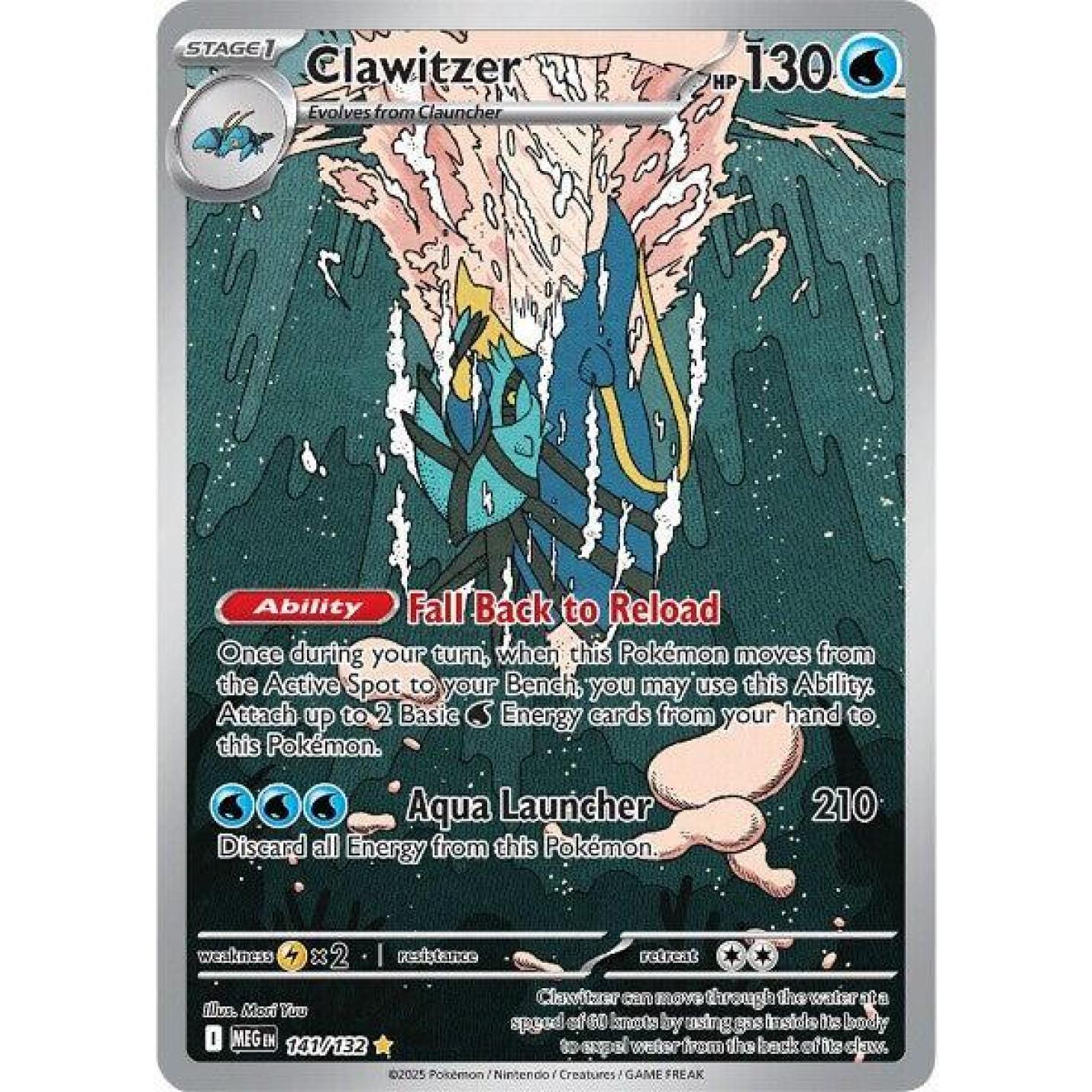 Clawitzer 141/132 - Mega Evolution - Holofoil