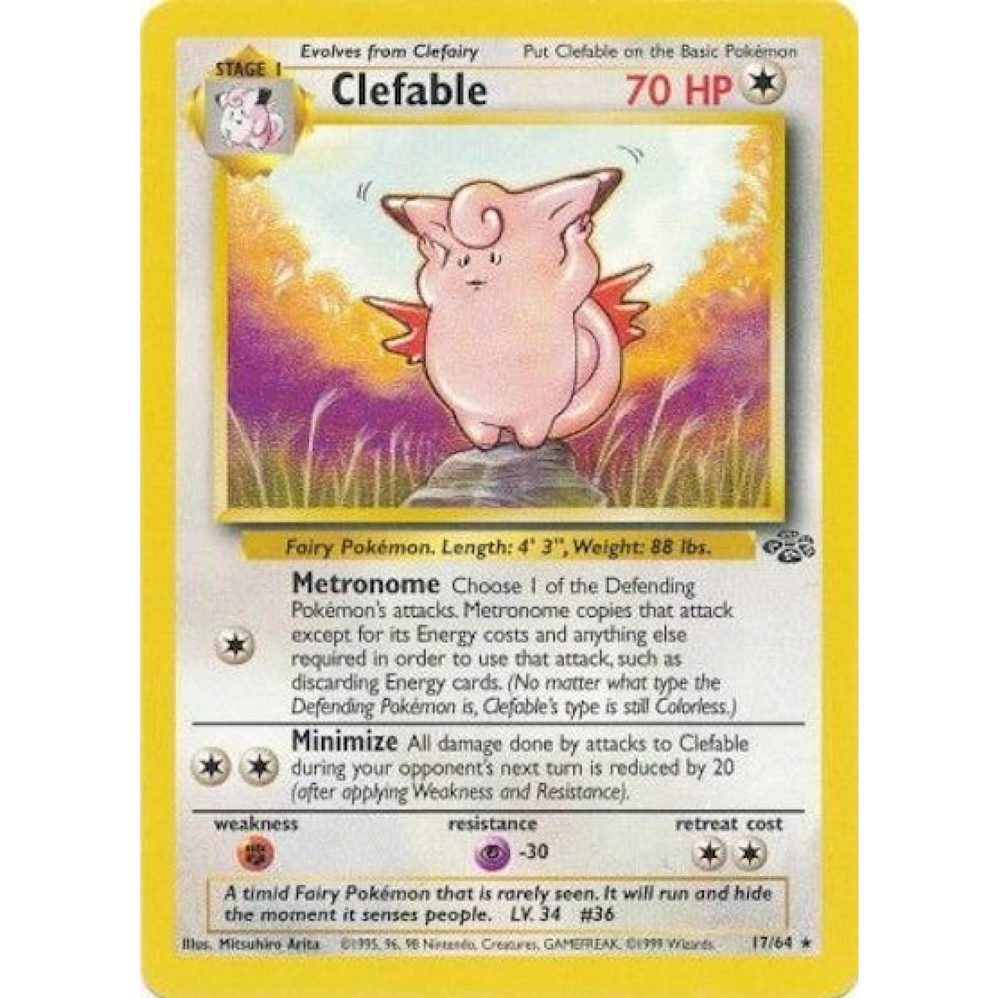 Clefable 17/64 - Jungle (Unlimited) - Normal