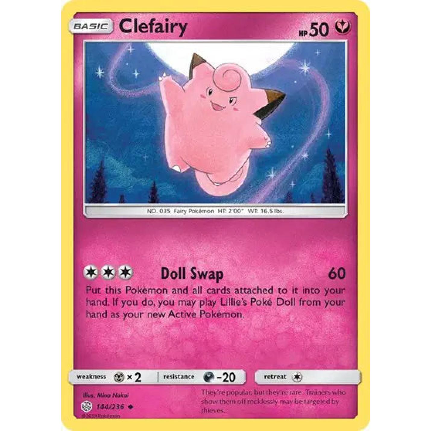 Clefairy 144/236 - Cosmic Eclipse - Reverse Holofoil