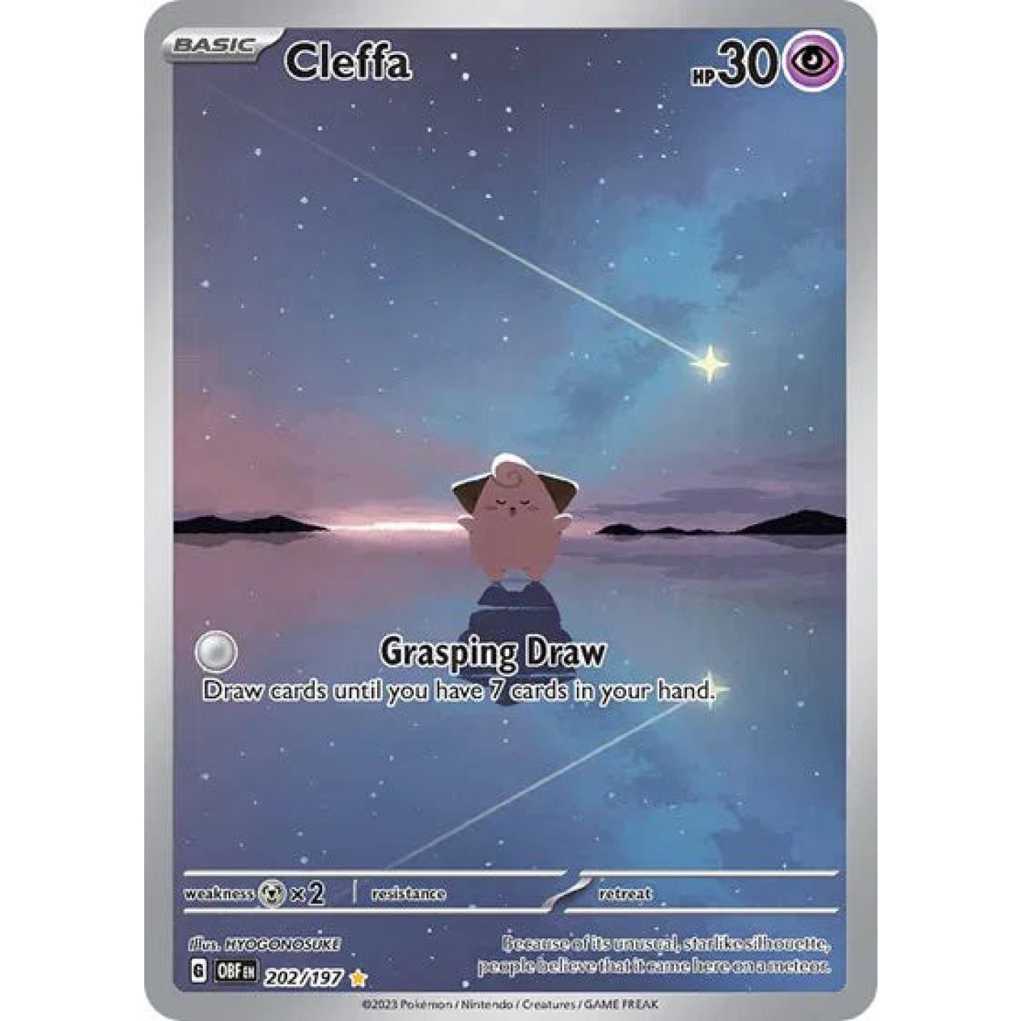 Cleffa 202/197 - Obsidian Flames - Holofoil