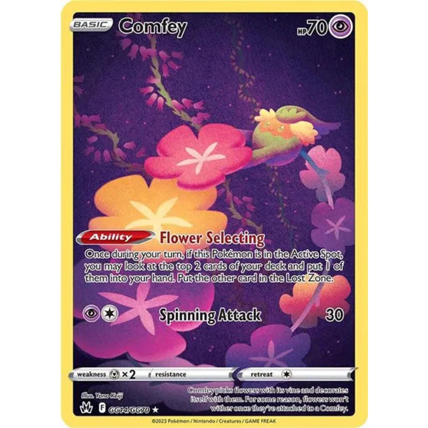 Comfey GG14/GG70 - Crown Zenith: Galarian Gallery - Holofoil