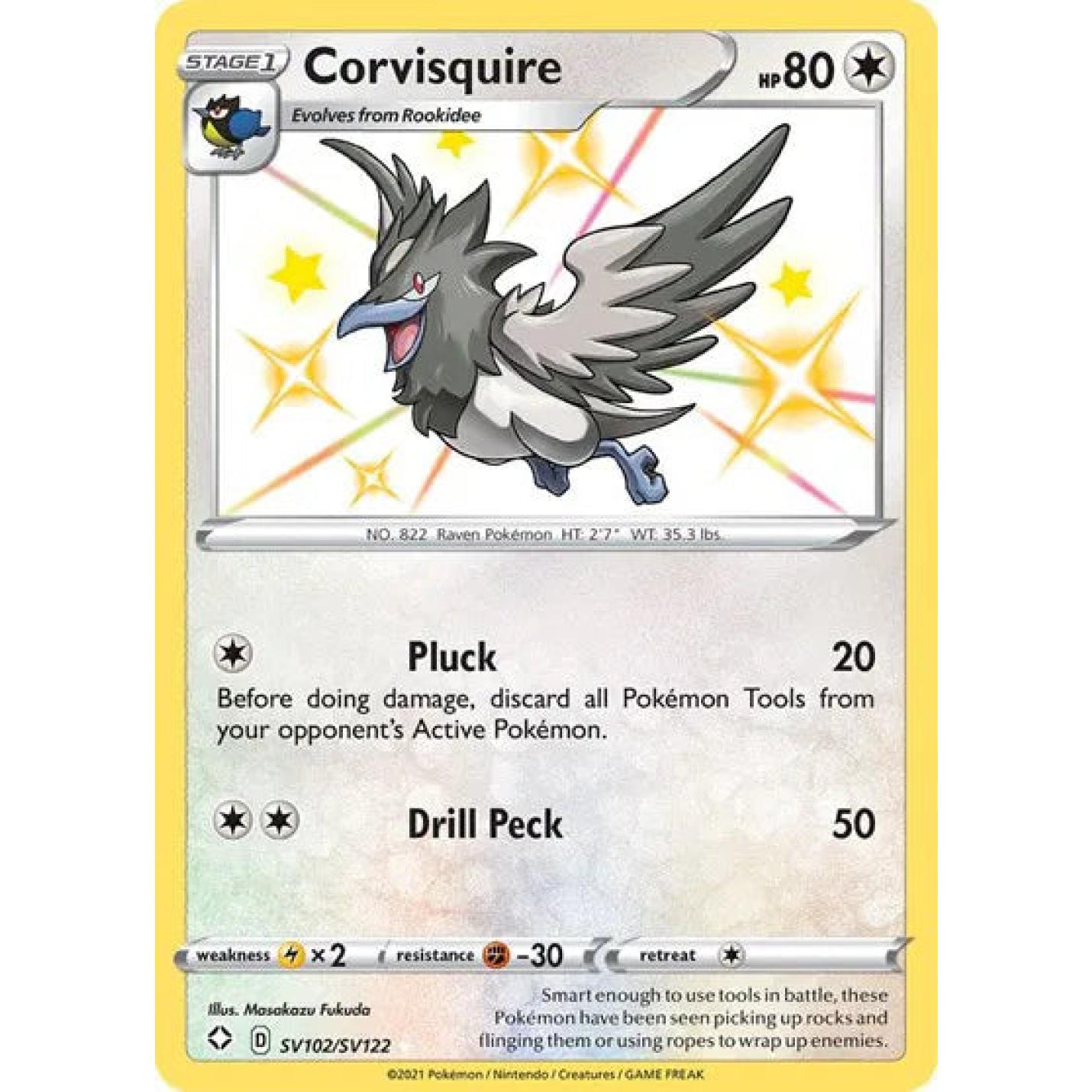 Corvisquire SV102/SV122 - Shining Fates: Shiny Vault - Holofoil