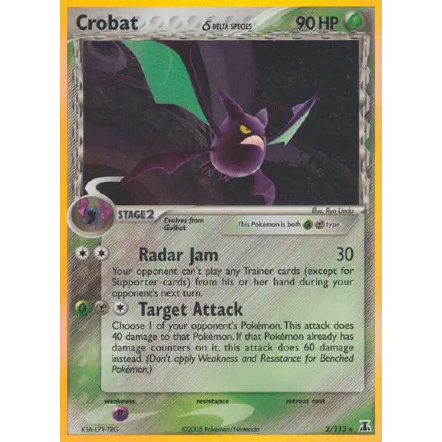 Crobat 2/113 - EX Delta Species - Holofoil