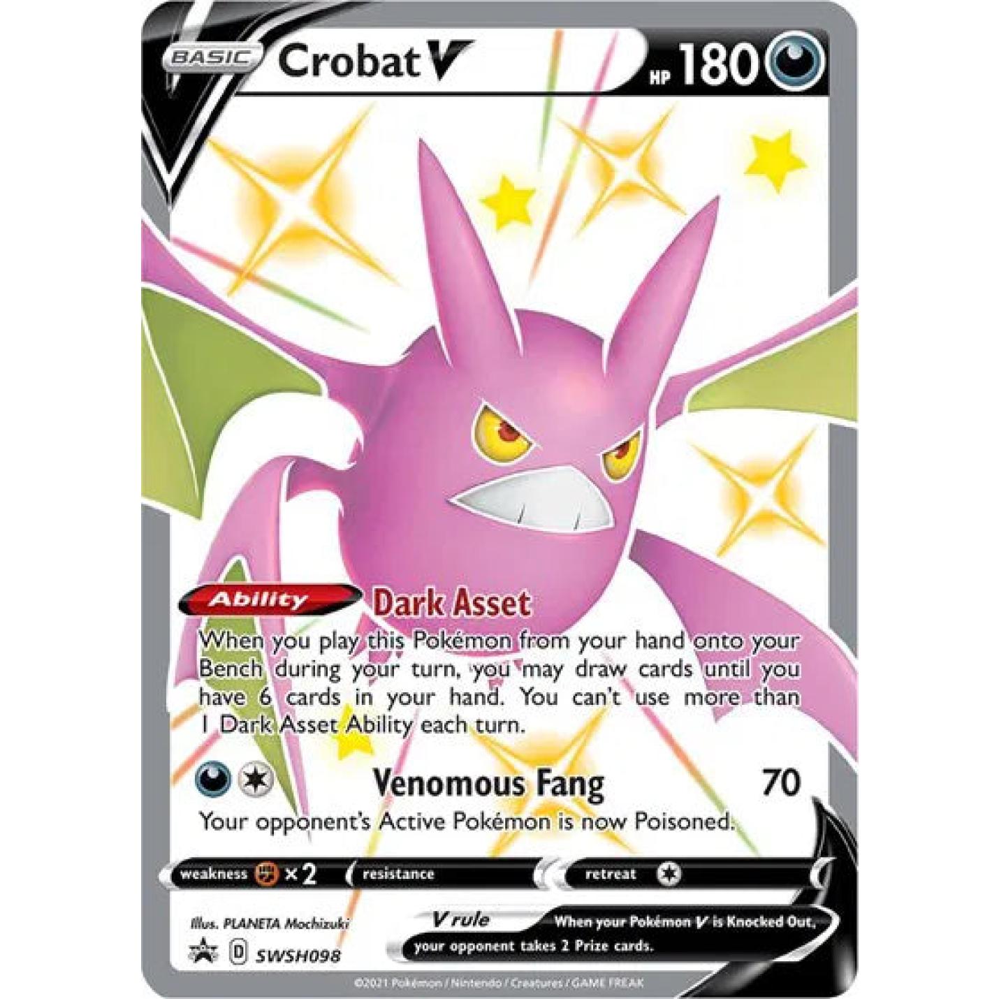 Crobat V SWSH098 - Sword & Shield Promo - Holofoil
