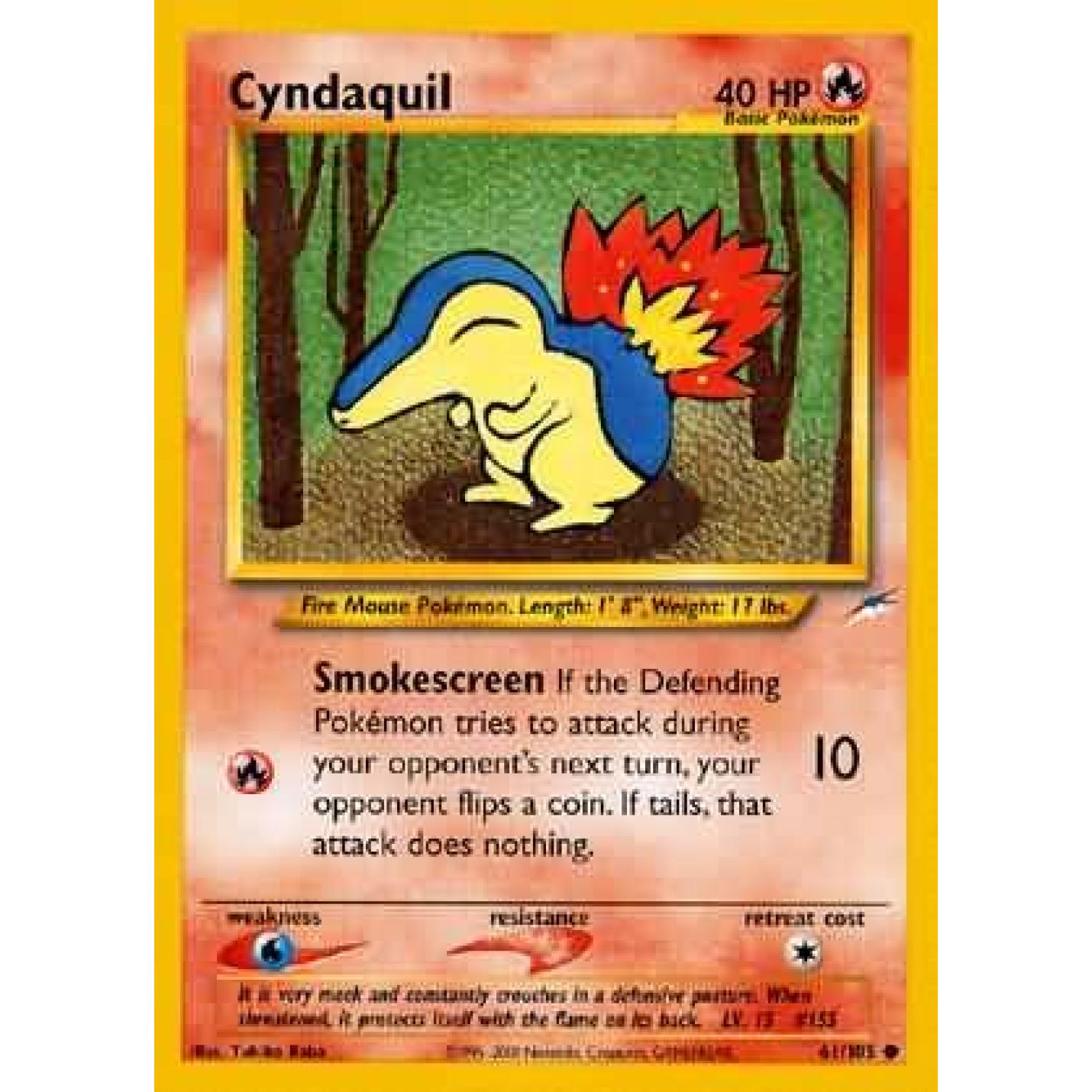 Cyndaquil 61/105 - Neo Destiny (Unlimited) - Normal