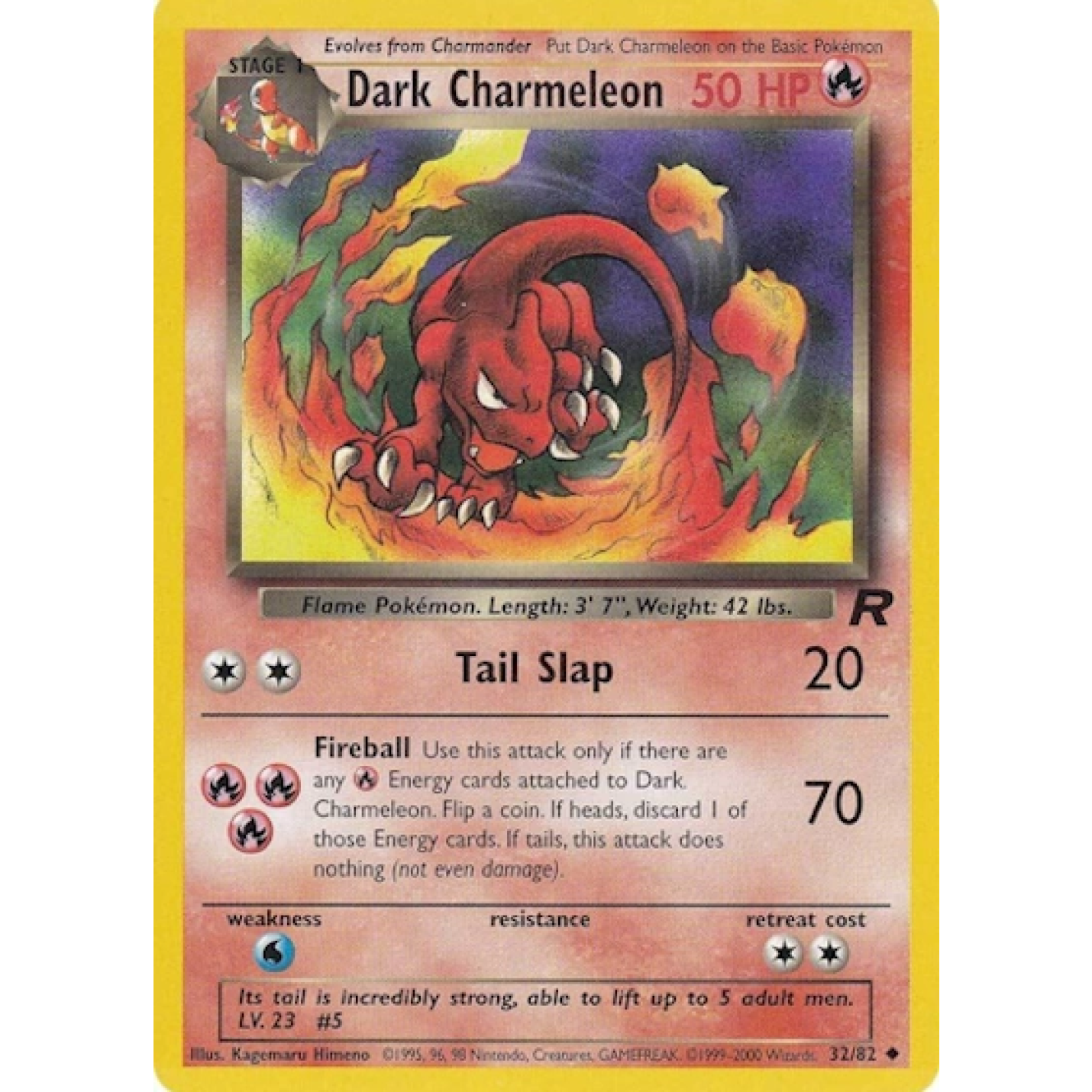 Dark Charmeleon 32/82 - Team Rocket (Unlimited) - Normal