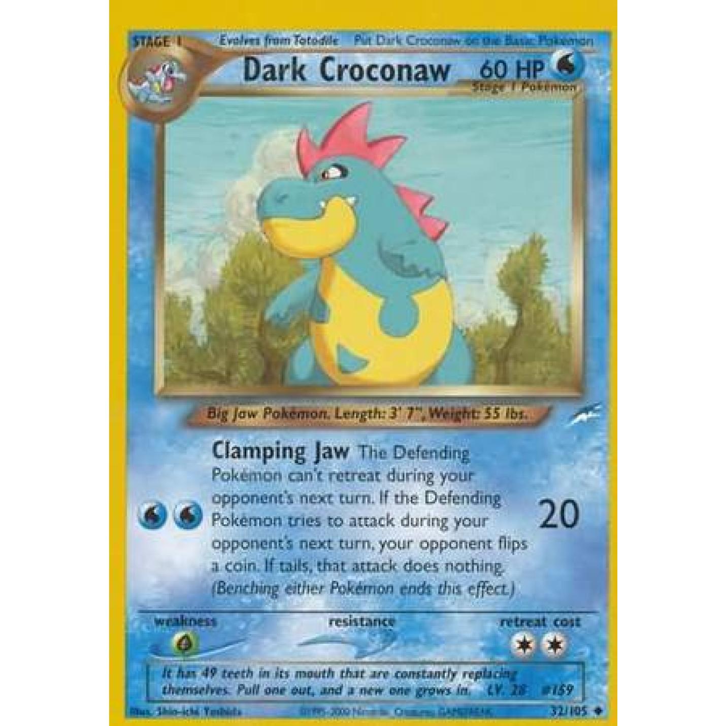 Dark Croconaw 32/105 - Neo Destiny (Unlimited) - Normal