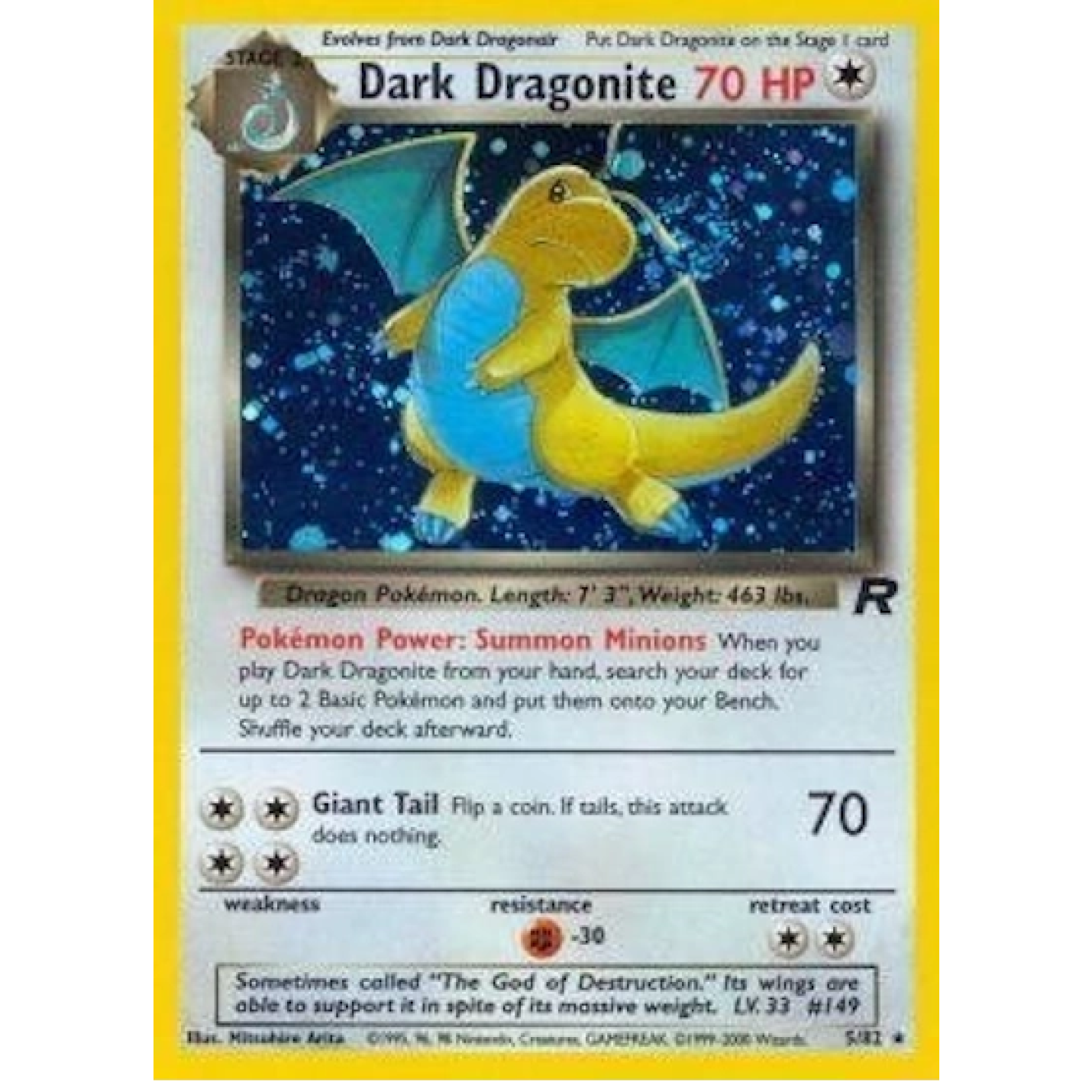 Dark Dragonite 5/82 - Team Rocket (Unlimited) - Holofoil