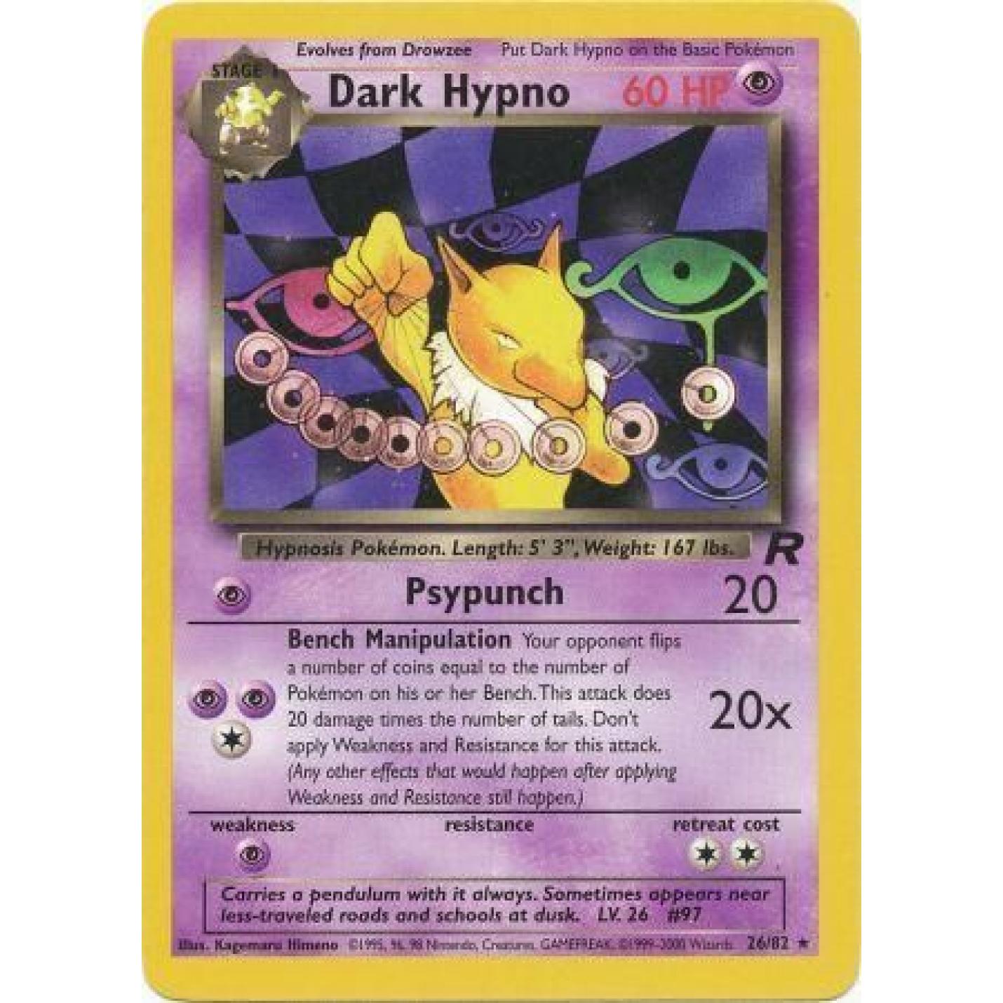 Dark Hypno 26/82 - Team Rocket (Unlimited) - Normal
