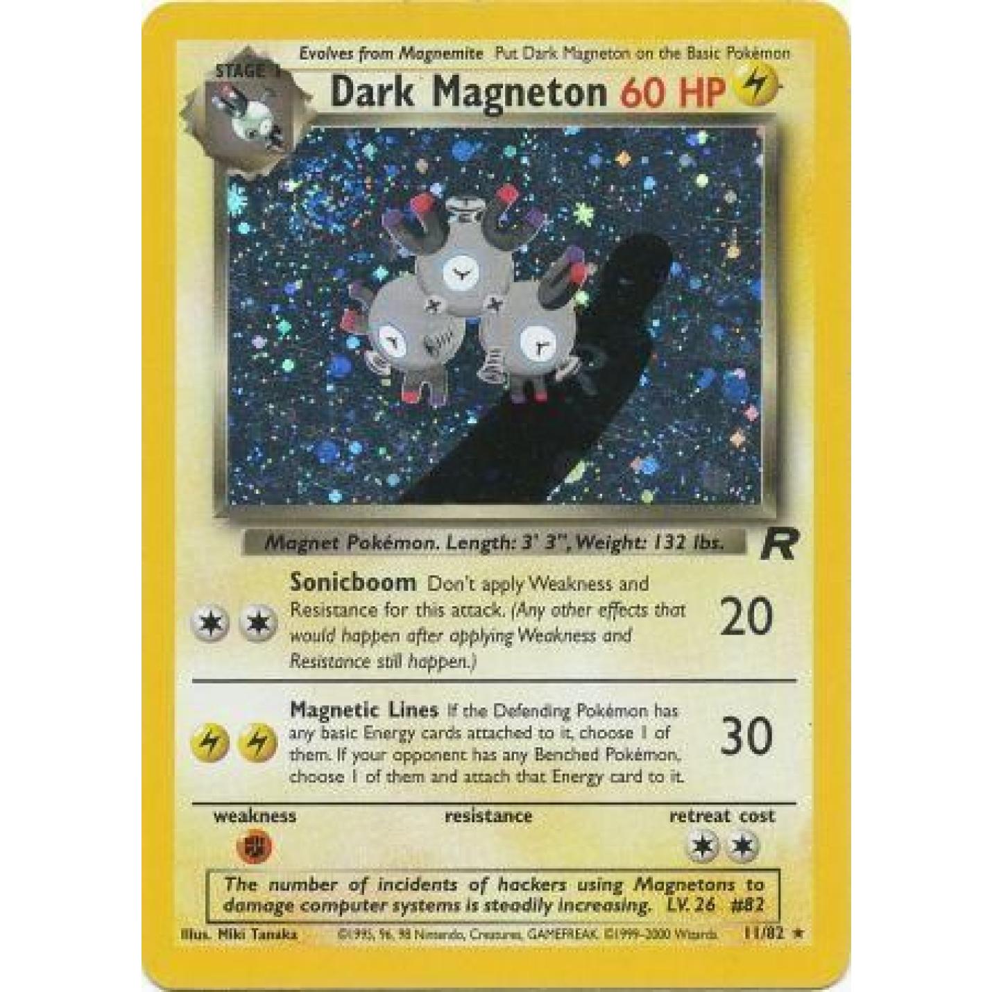 Dark Magneton 11/82 - Team Rocket (Unlimited) - Holofoil