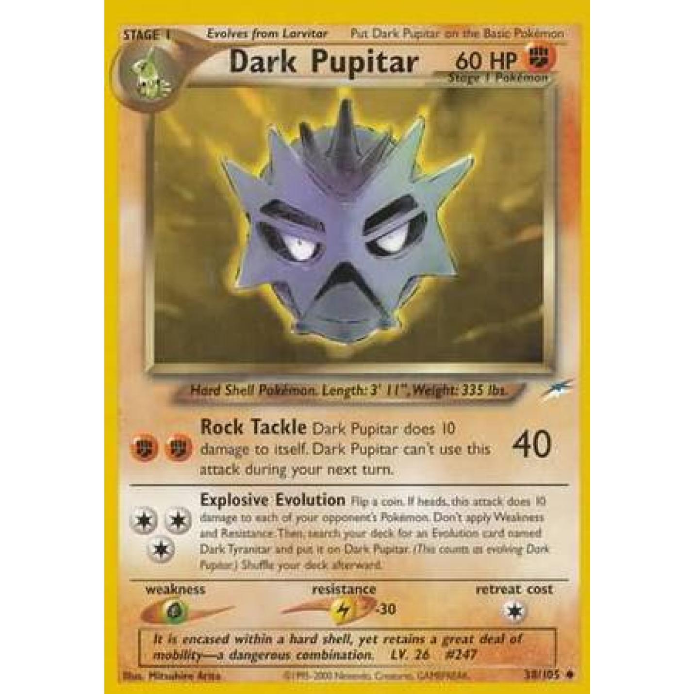 Dark Pupitar 38/105 - Neo Destiny (Unlimited) - Normal