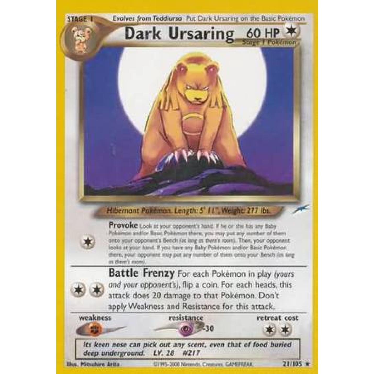 Dark Ursaring 21/105 - Neo Destiny (Unlimited) - Normal